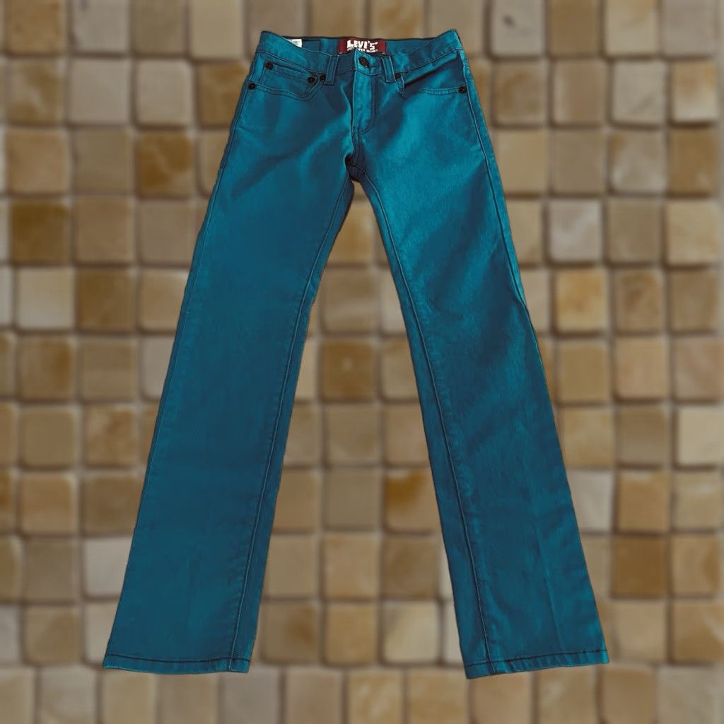 Levi's LEVI'S 510 Skinny Jeans Green Women's Size 12 Stretch Denim Size 34" / US 12 / IT 48 - 1 Thumbnail