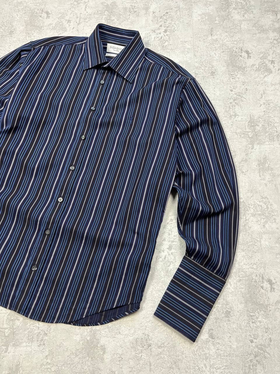 Yves Saint Laurent Yves Saint Laurent Striped Shirt Size US M / EU 48-50 / 2 - 3 Thumbnail