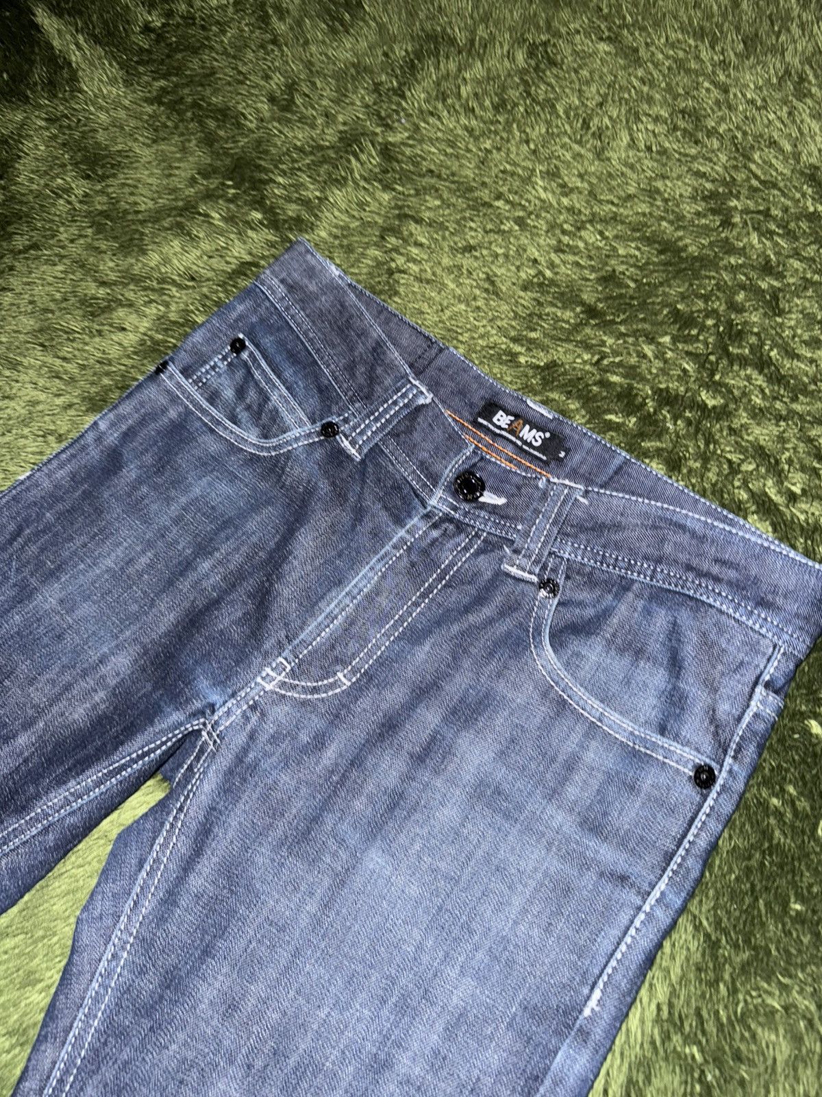 Beams Japan [M] BEAMS JAPAN Zip Pocket Detail Denim Pants Indigo Size US 32 / EU 48 - 2 Thumbnail
