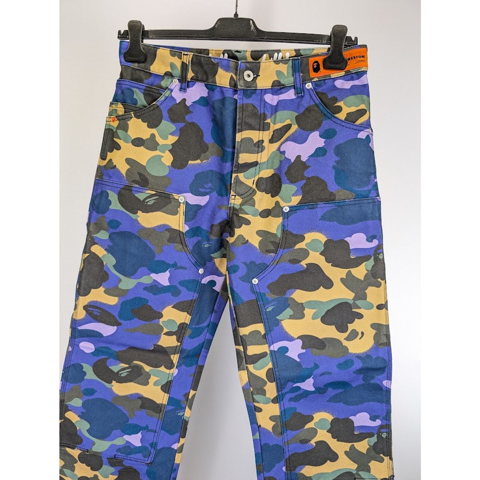 Bape × Heron Preston o1rshd1 Camou Worker Pant Camouflage in Multicolor Size US 32 / EU 48 - 9 Thumbnail