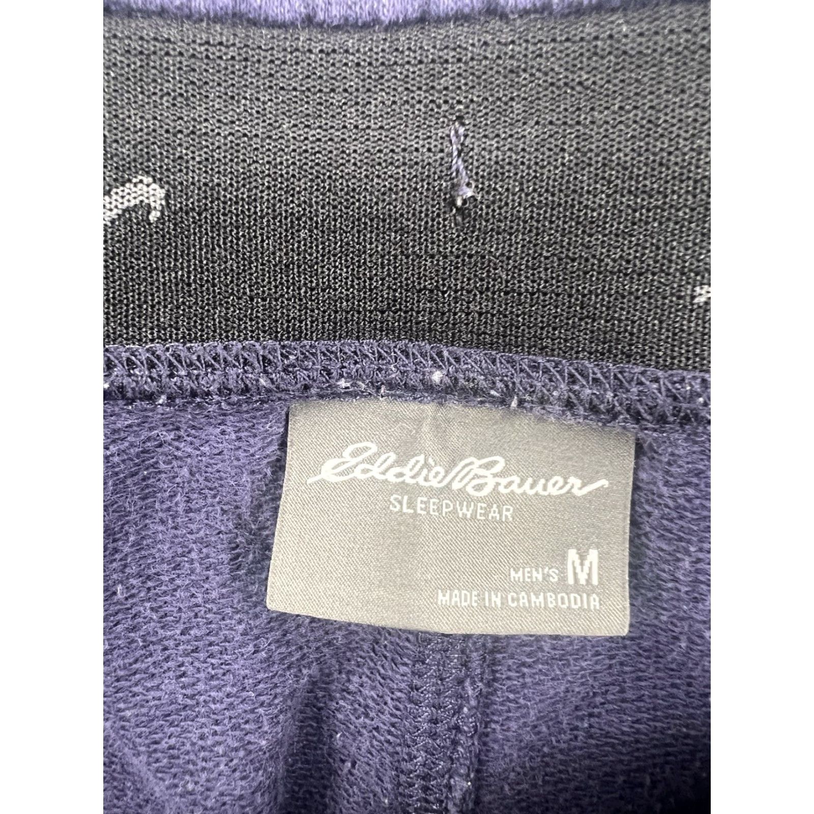Eddie Bauer Eddie Bauer Sweatpants Men’s Sleepwear M Blue Drawstring Elastic Waist Pockets Logo Relaxed Casual Pants Size US 31 - 5 Thumbnail