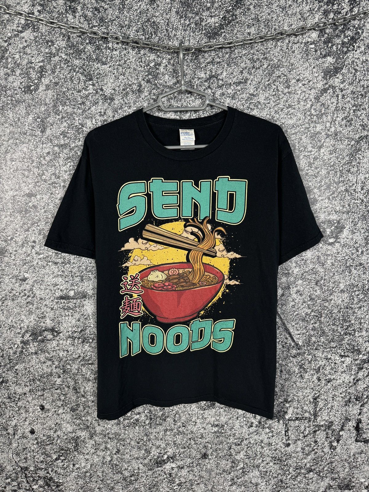 Japanese Brand Send Noods Ramen T-Shirt Funny Asian Food Graphic Tee Noodle Size US L / EU 52-54 / 3 - 1 Thumbnail