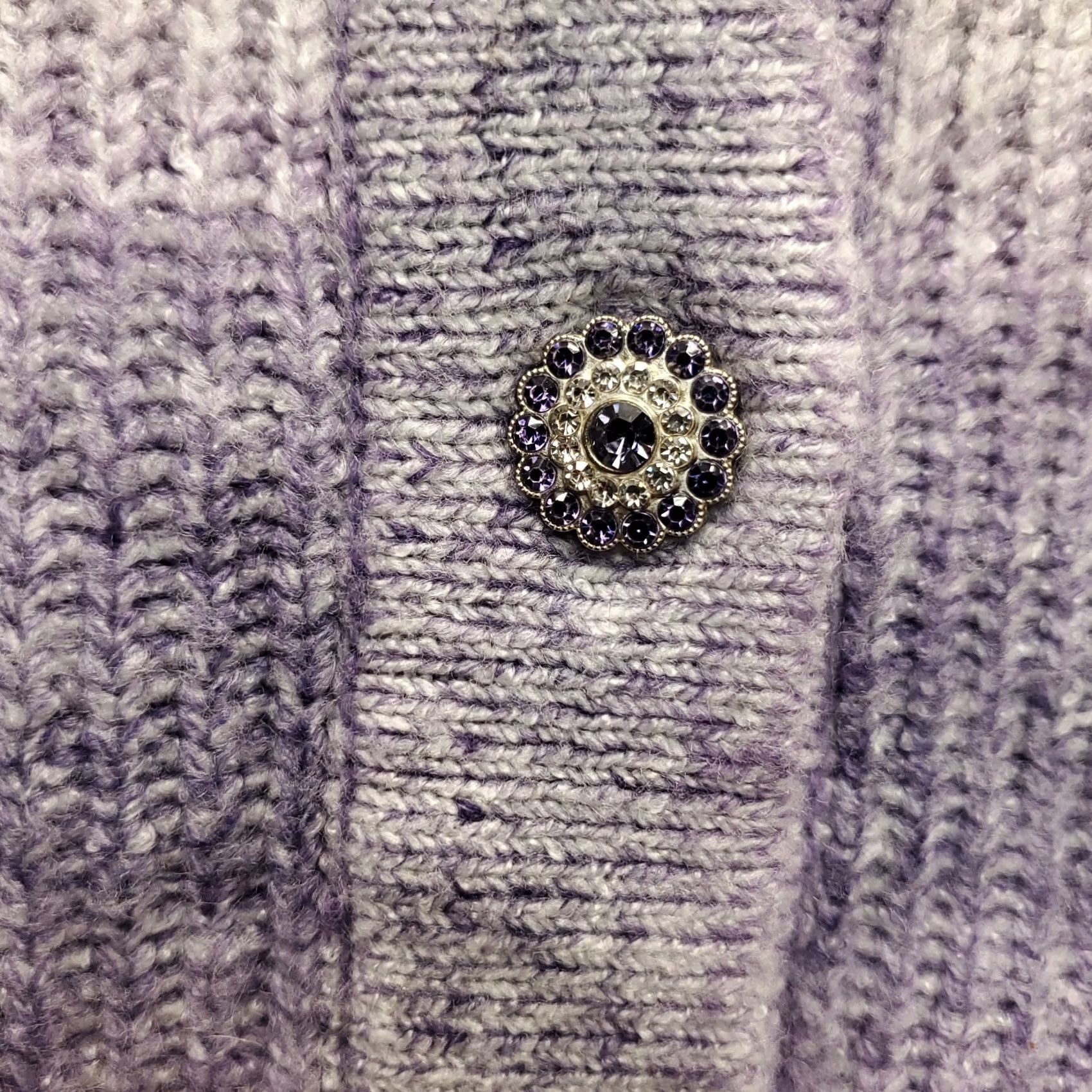 Vintage Alfred Dunner Cardigan Womens M Multi Striped Raglan Sleeve Button Front Size M / US 6-8 / IT 42-44 - 7 Thumbnail