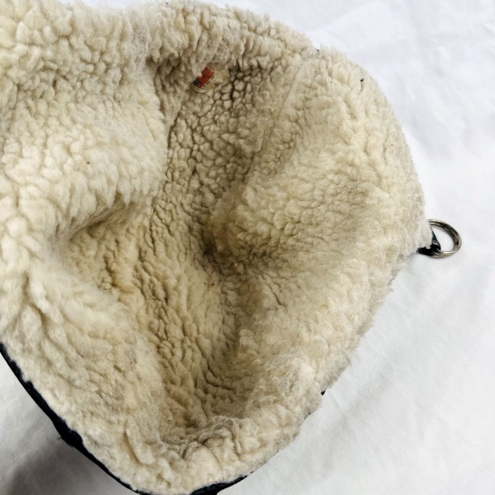 Vintage VINTAGE Leather Aviator Trapper Hat USA Shearling Lined Flight Cap Size L/XL Black Mens Size ONE SIZE - 4 Thumbnail