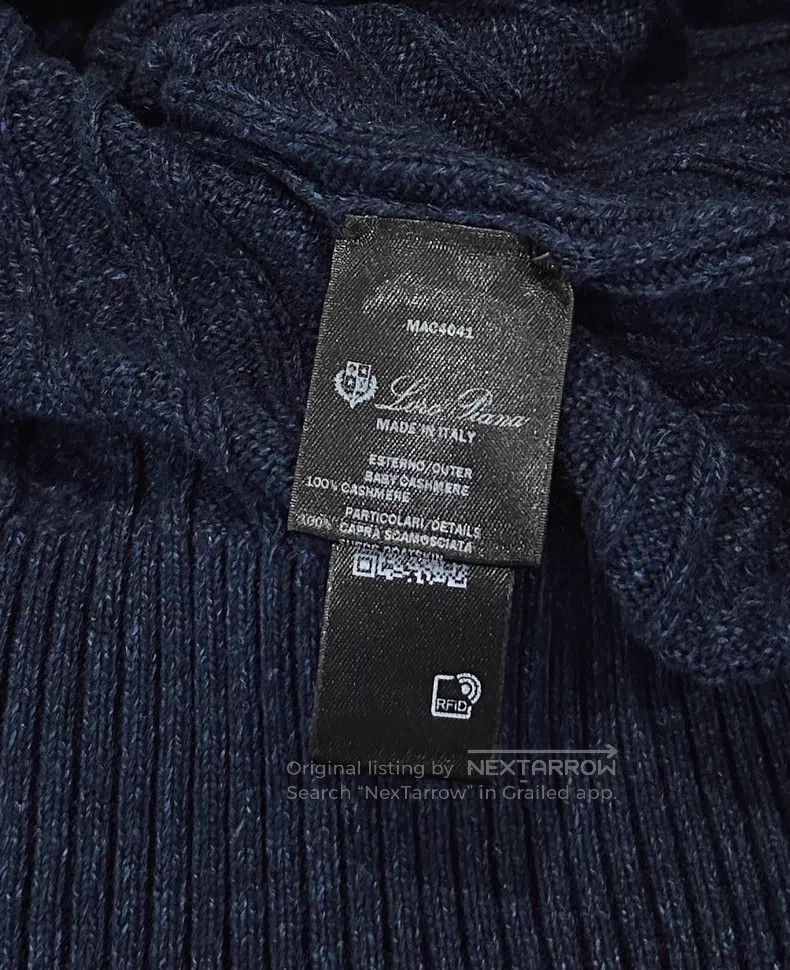 Loro Piana Loro Piana Cashmere Half High Neck Knit Top Size US L / EU 52-54 / 3 - 4 Thumbnail