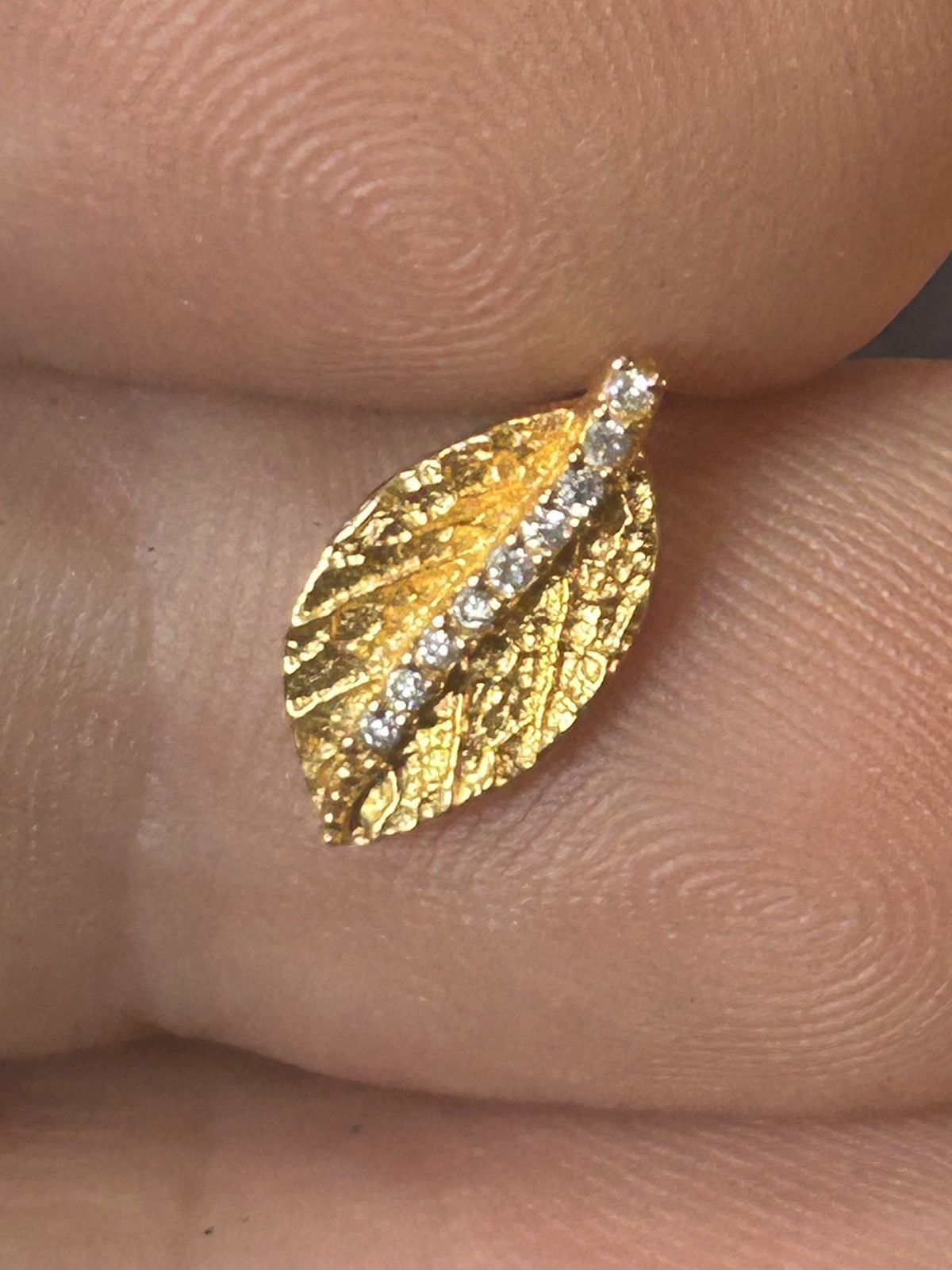 Vintage Vintage elegant leaf 925 genuine diamond earrings Size ONE SIZE - 5 Thumbnail