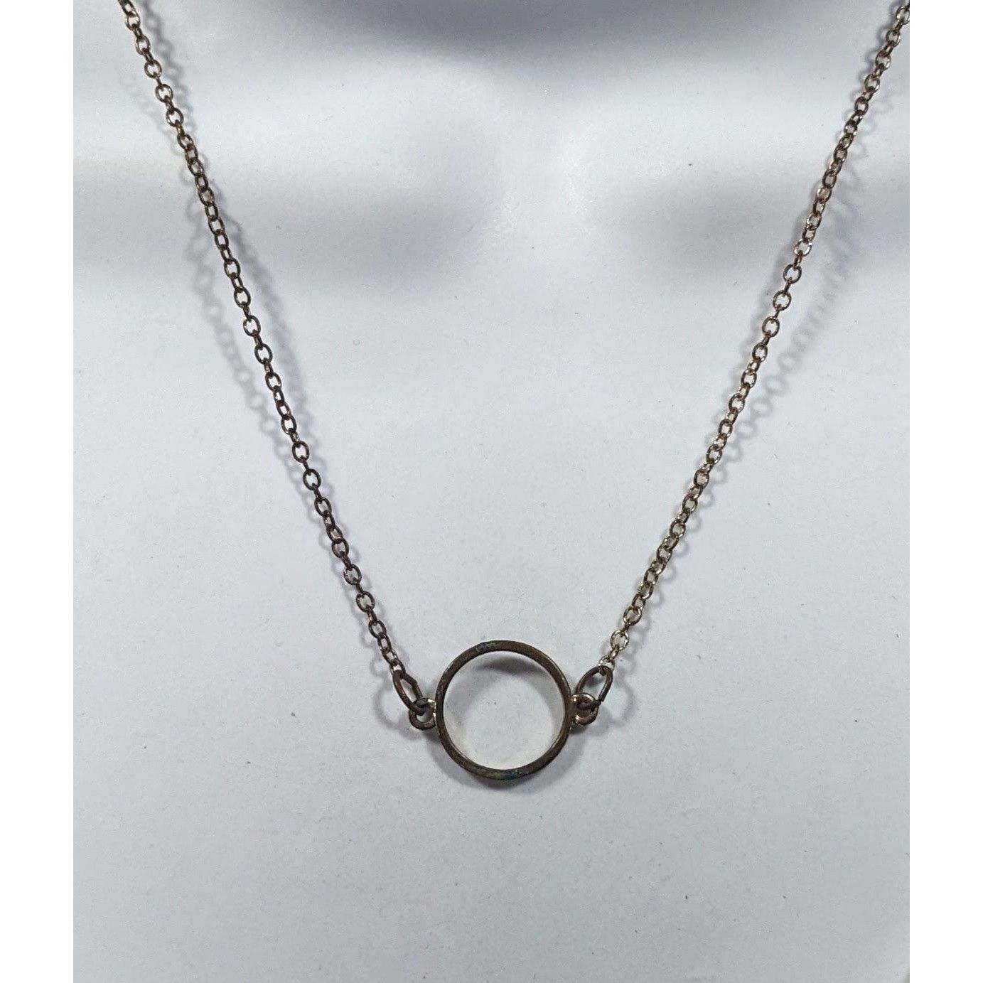 Other Minimalist Gold Tone Open Ring Pendant Necklace Size ONE SIZE - 2 Thumbnail