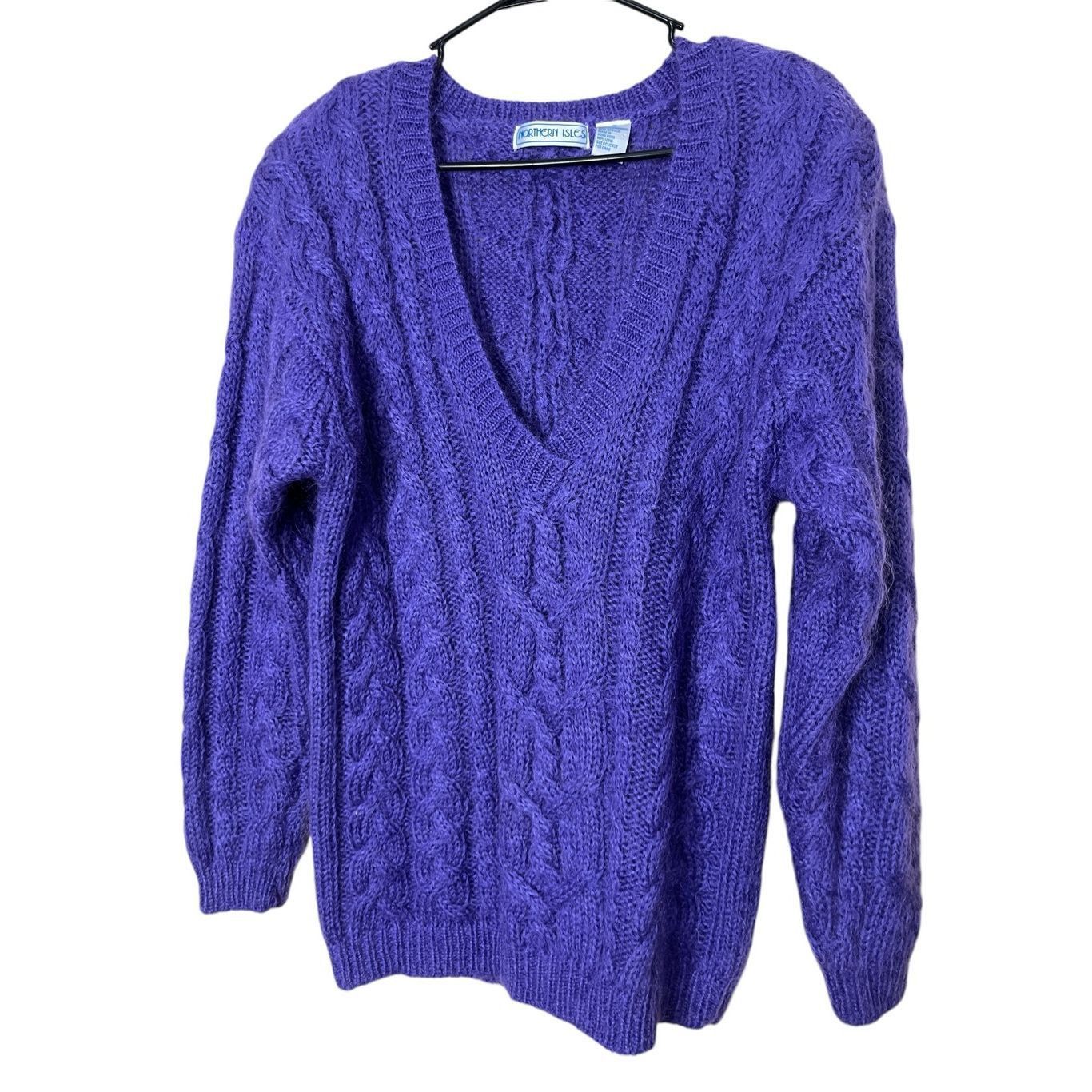 Northern Isles Vintage Northern Isles Purple Mohair Wool Blend Sweater Size Size S / US 4 / IT 40 - 2 Thumbnail