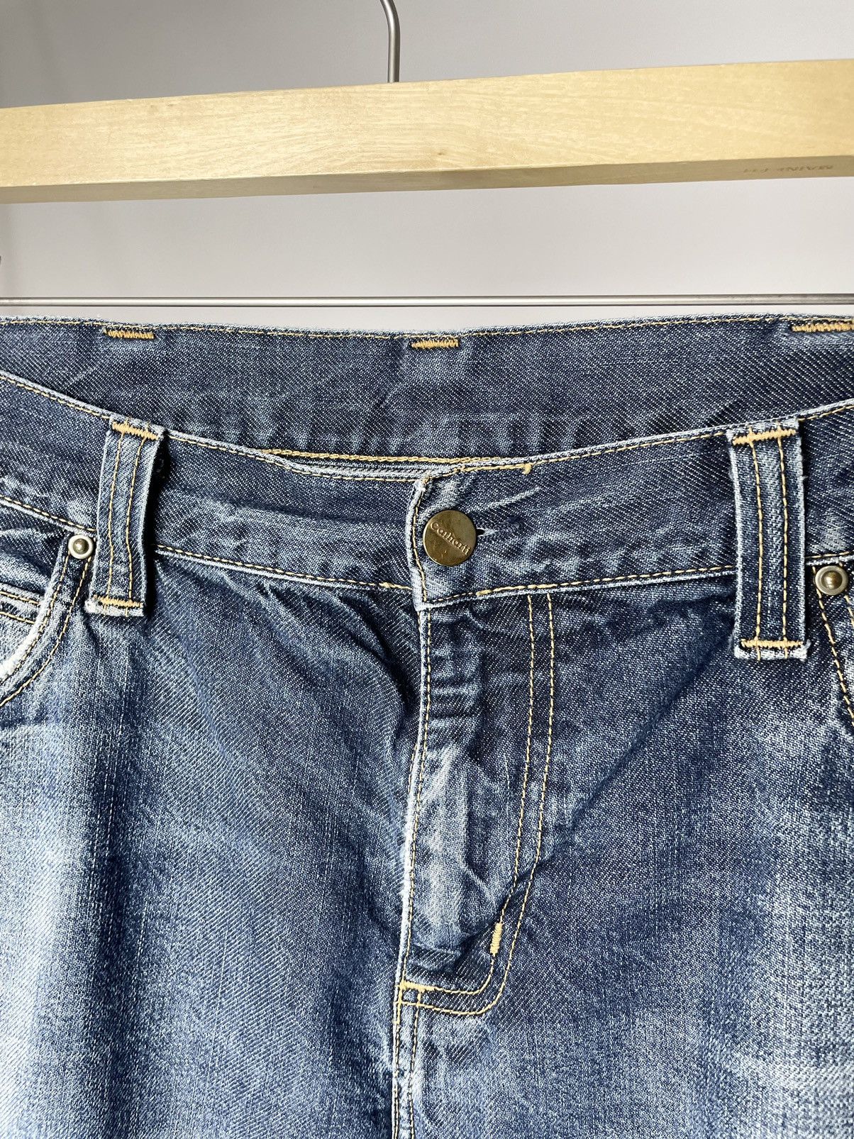 Carhartt Vintage Carhartt Distressed Ripped Denim Jeans Rockin Pants Size US 36 / EU 52 - 13 Thumbnail