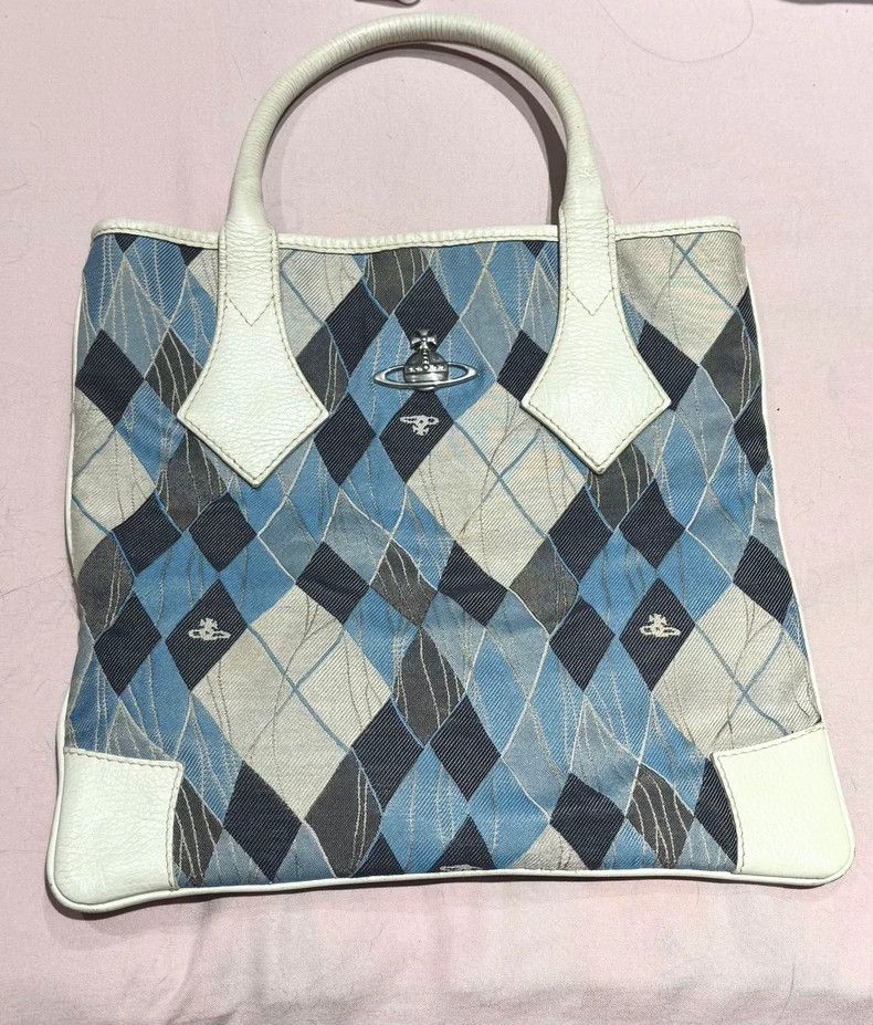 Vivienne Westwood Vivienne Westwood size os Blue diamond check antique bag Size ONE SIZE - 2 Thumbnail
