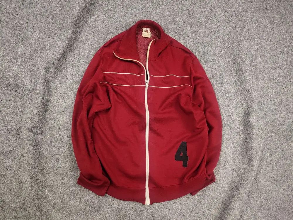 Champion Rare Vintage 50's Champion Logo 4 Red Zip Light Track Jacket Size US M / EU 48-50 / 2 - 1 Thumbnail