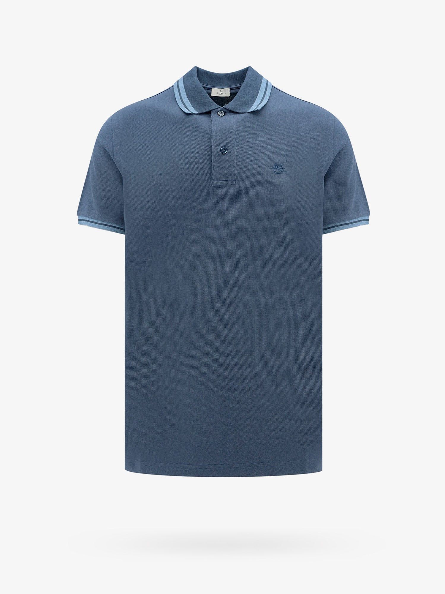 image of Etro Polo Shirt Man Blue Polo Shirts, Men's (Size XL)