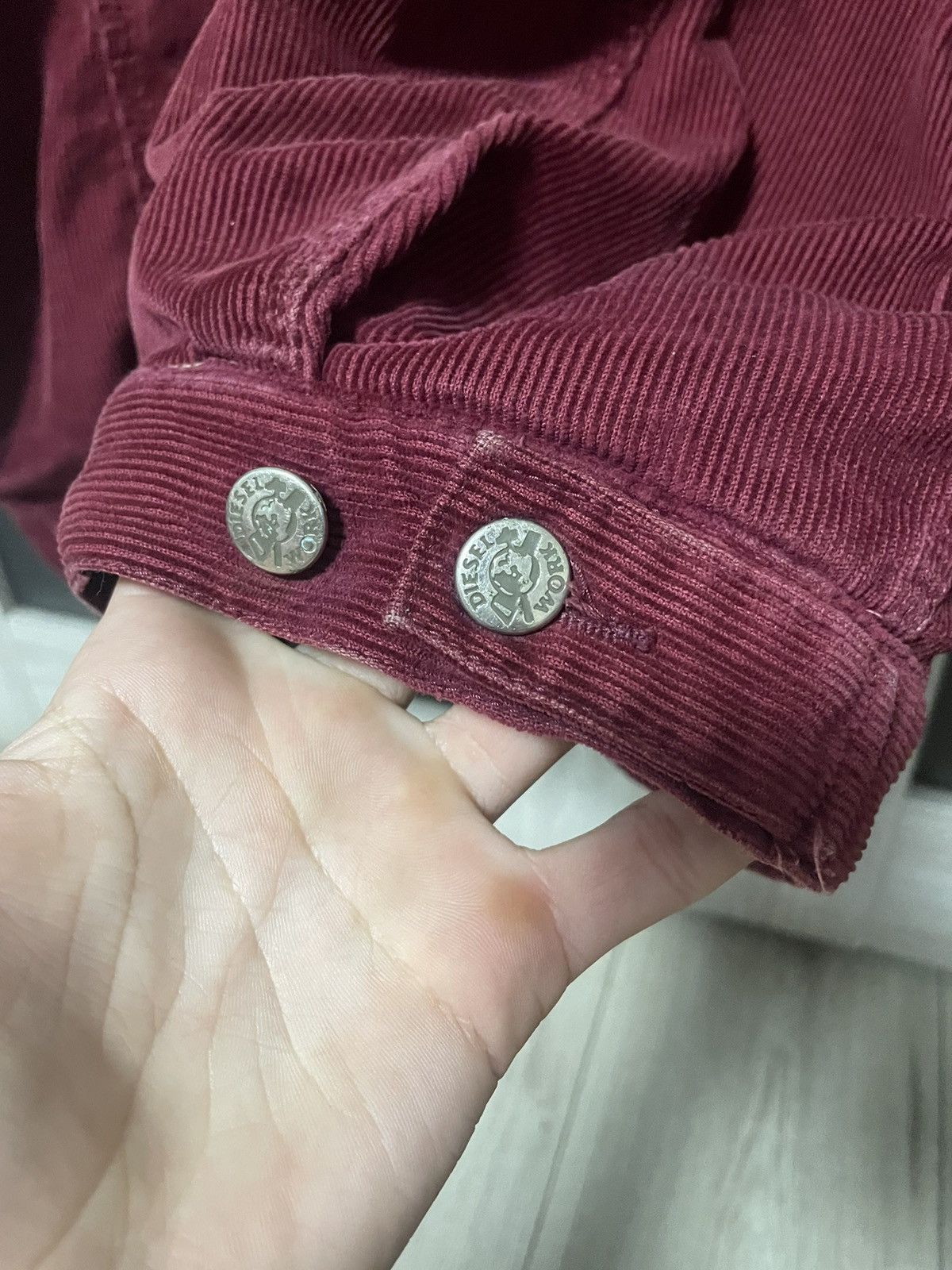 Diesel Vintage Rare Diesel Corduroy Distressed Jacket Velvet Size US L / EU 52-54 / 3 - 15 Thumbnail