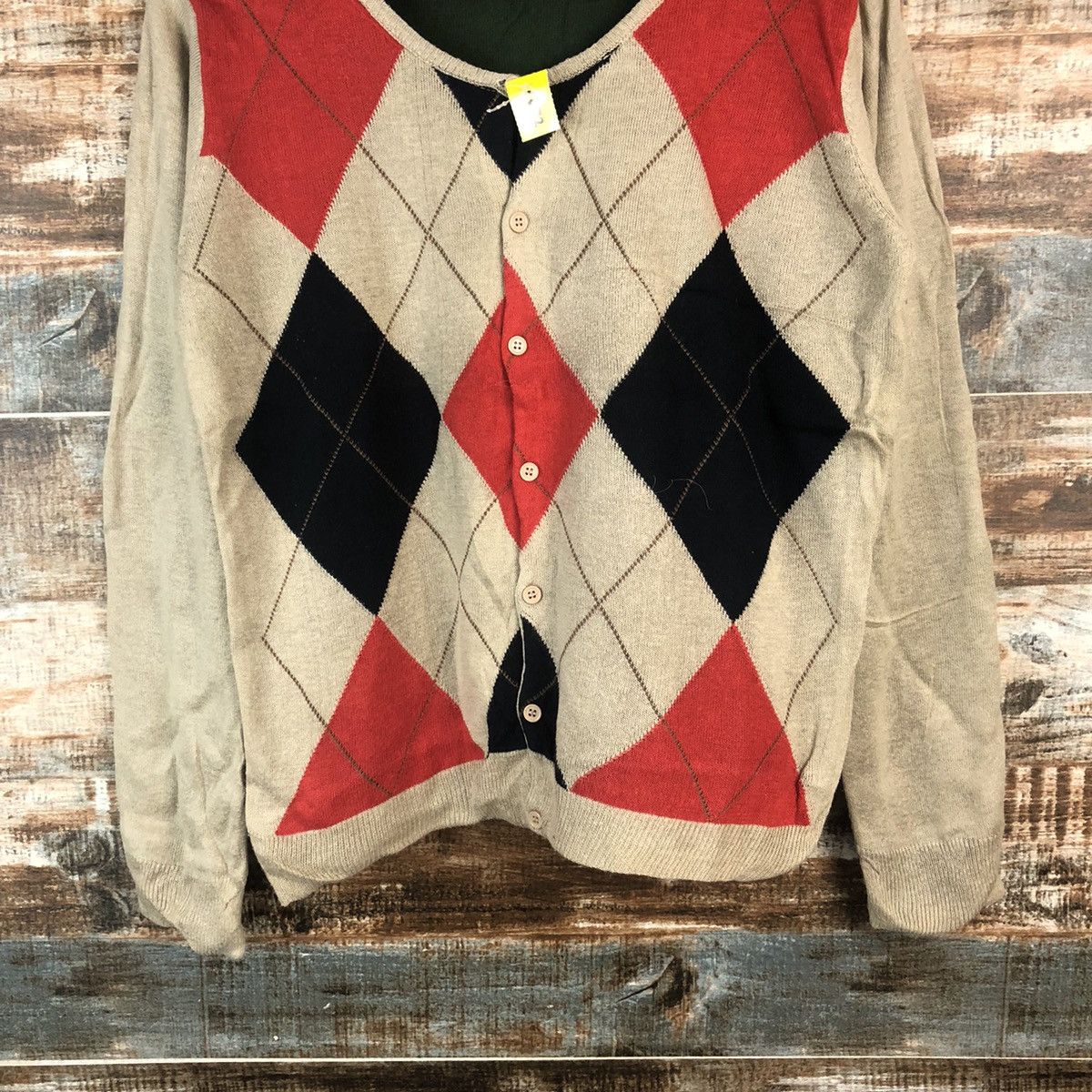 Homespun Knitwear × Japanese Brand DL Japan vintage cardigan Beige Knitwear #C672 Size S / US 4 / IT 40 - 3 Thumbnail