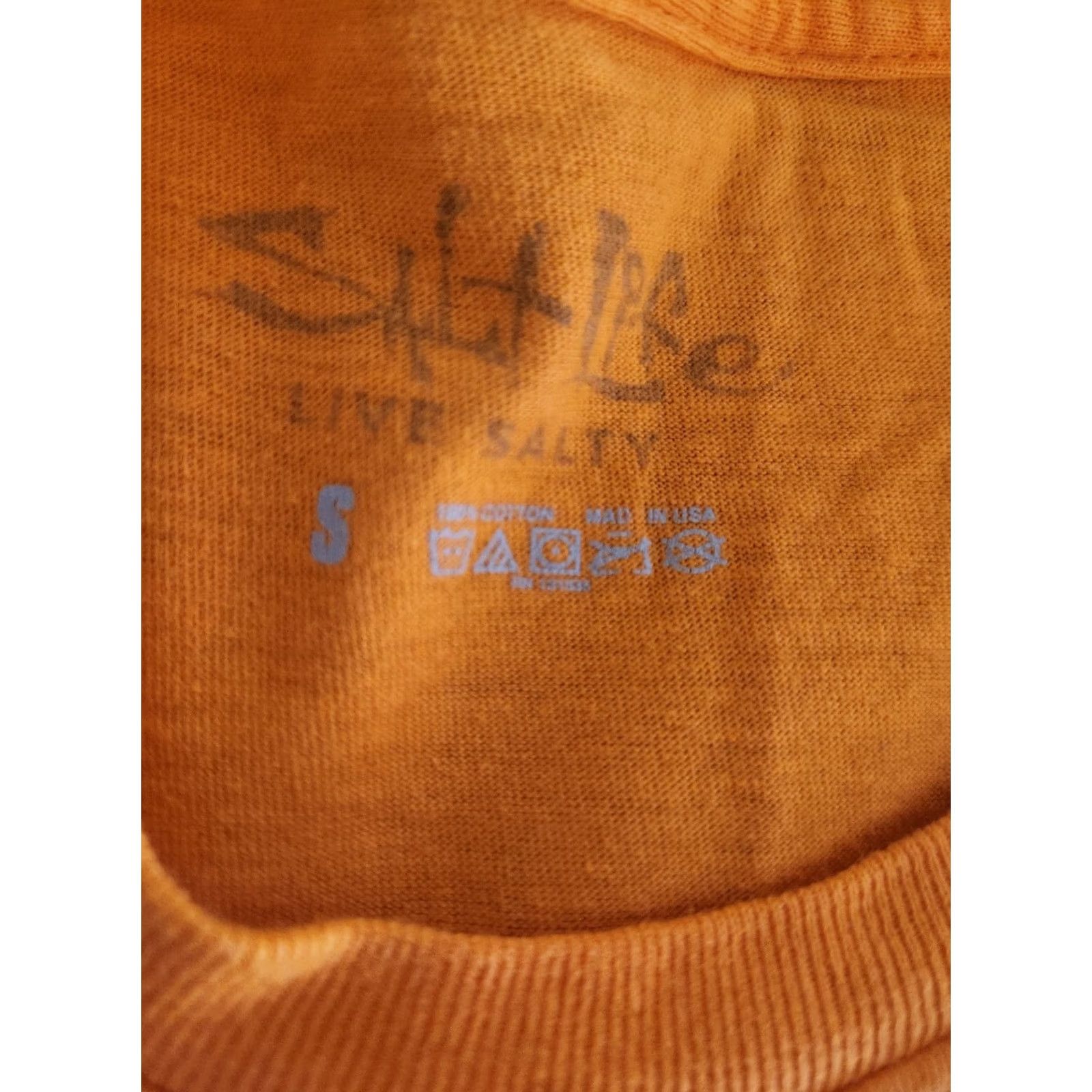 Vintage Salt Life Live Salty Orange Men’s Small Short Sleeve T-shirt Size US S / EU 44-46 / 1 - 2 Thumbnail