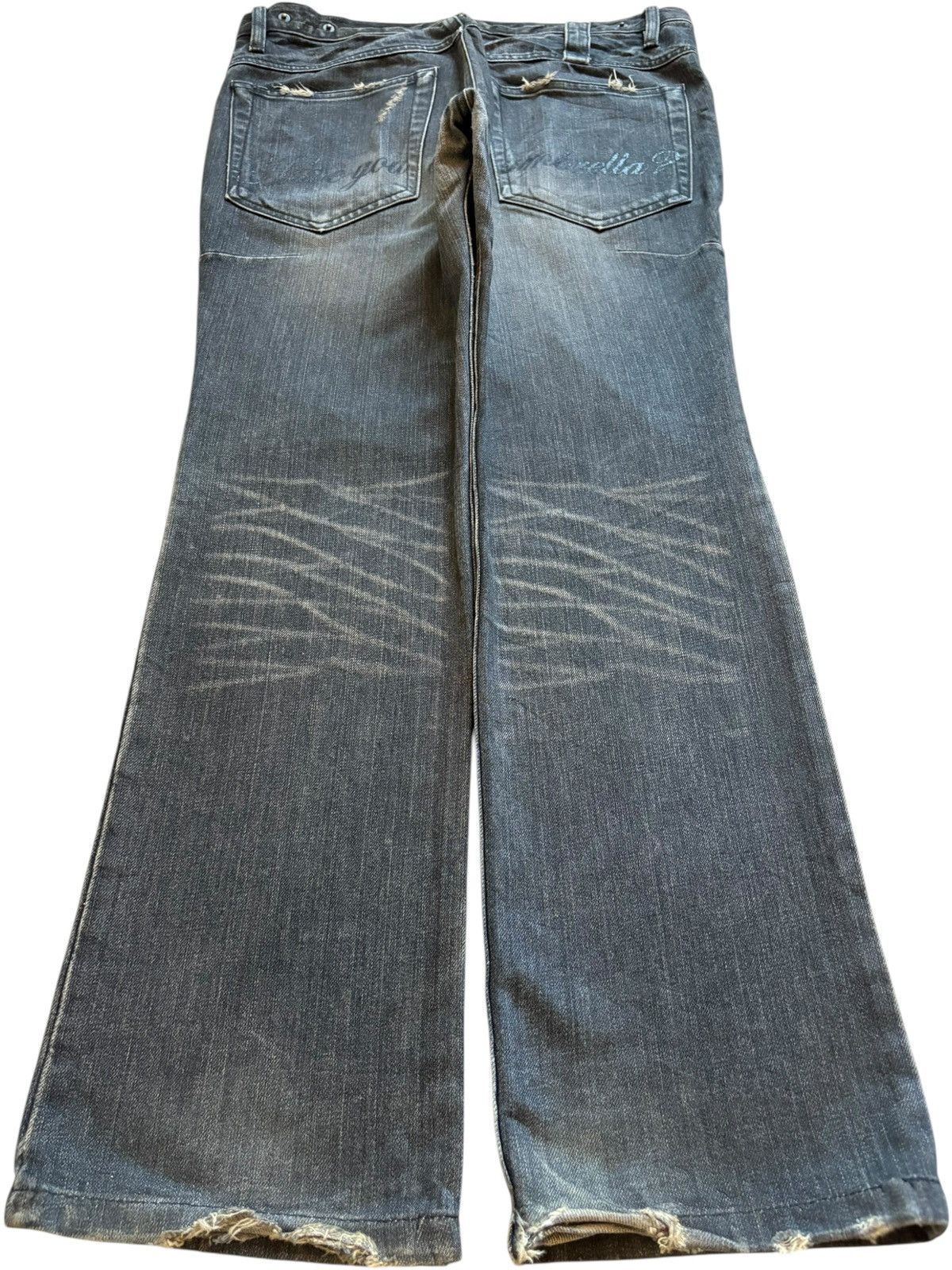 Japanese Brand Vintage Japanese Brand Rusty Wash Distressed Loose Jeans Size US 32 / EU 48 - 2 Thumbnail