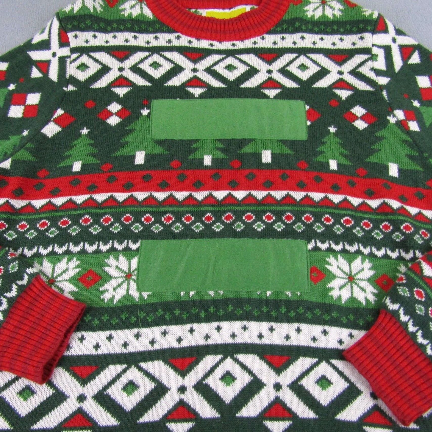 Vintage VINTAGE Tipsy Elves Christmas Sweater Mens Large Holiday Pullover Green Geometric Knit Winter Casual Men Size US L / EU 52-54 / 3 - 5 Thumbnail