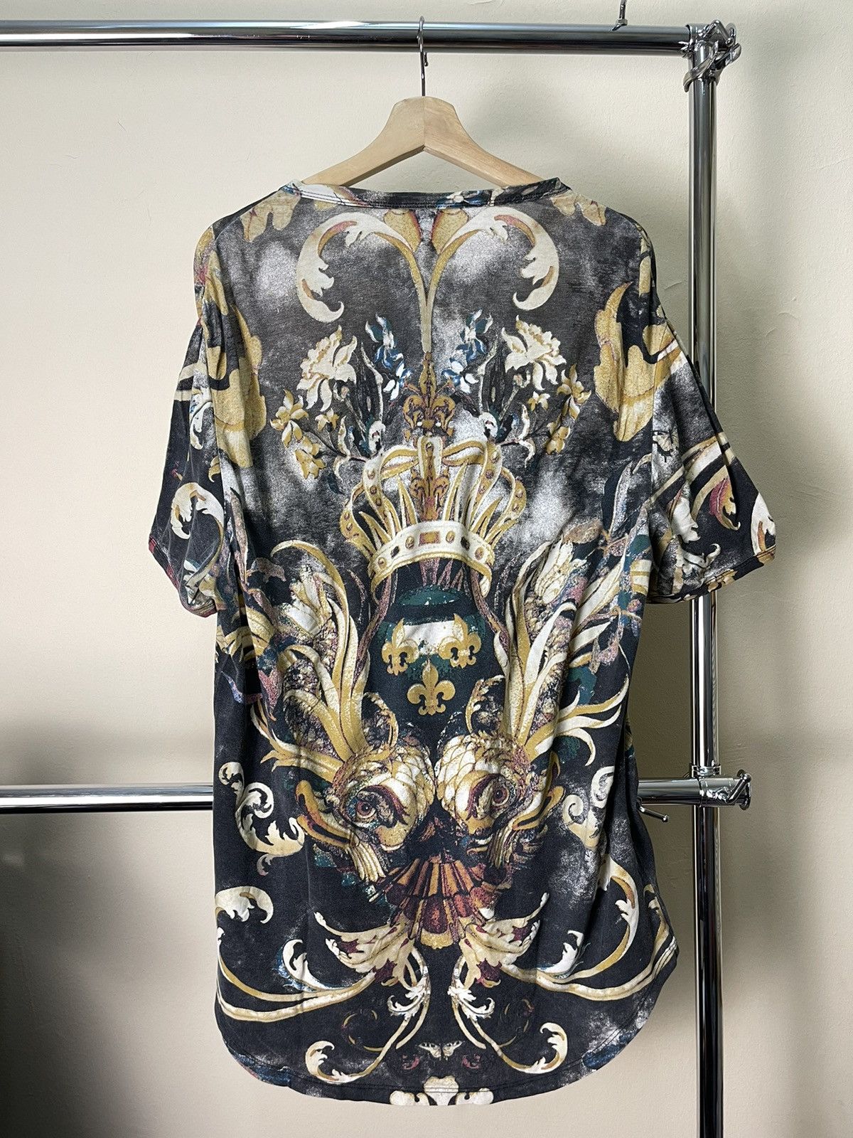 Roberto Cavalli Y2K Roberto Cavalli Full Print Tshirt Size US XL / EU 56 / 4 - 2 Thumbnail