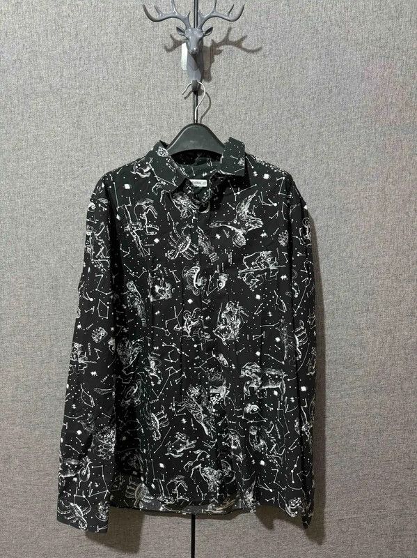 Valentino Valentino Black Cotton Printed Logo Shirt 0089 Size US M / EU 48-50 / 2 - 1 Thumbnail