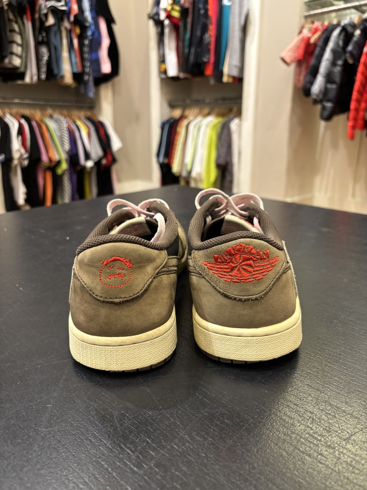 Nike × Travis Scott Jordan 1 Low Retro OG SP - Travis Scott Dark Mocha Size US 10.5 / EU 43-44 - 5 Thumbnail