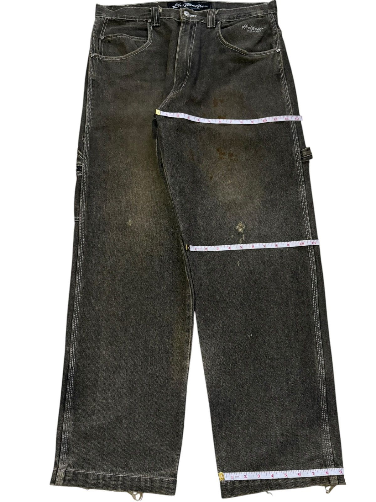 Japanese Brand Vintage Japanese Brand Mud Wash Baggy Carpenter Jeans Size US 36 / EU 52 - 15 Thumbnail