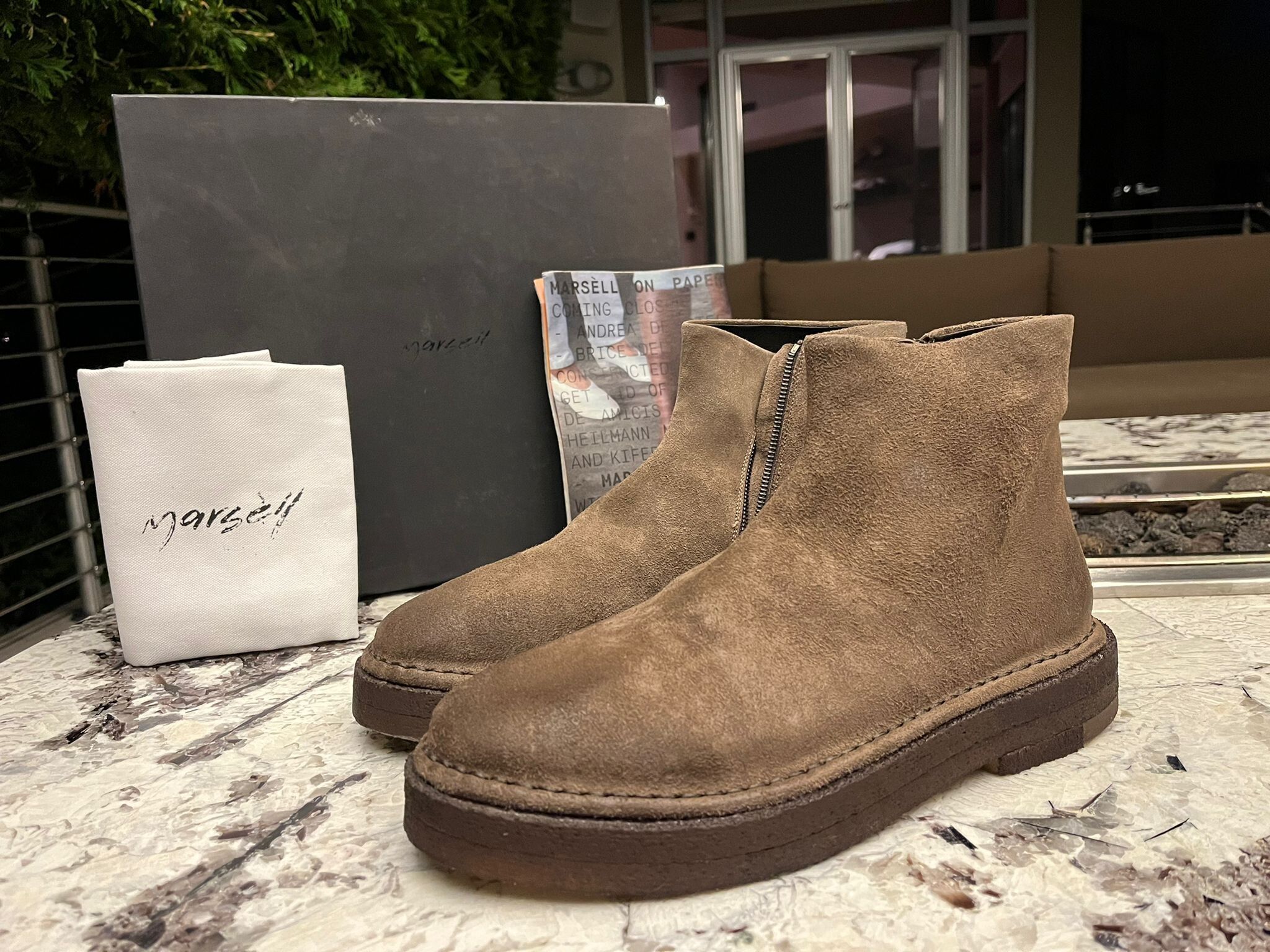 Marsell Parapa Tronchetto Zip Boots in Brown | Grailed