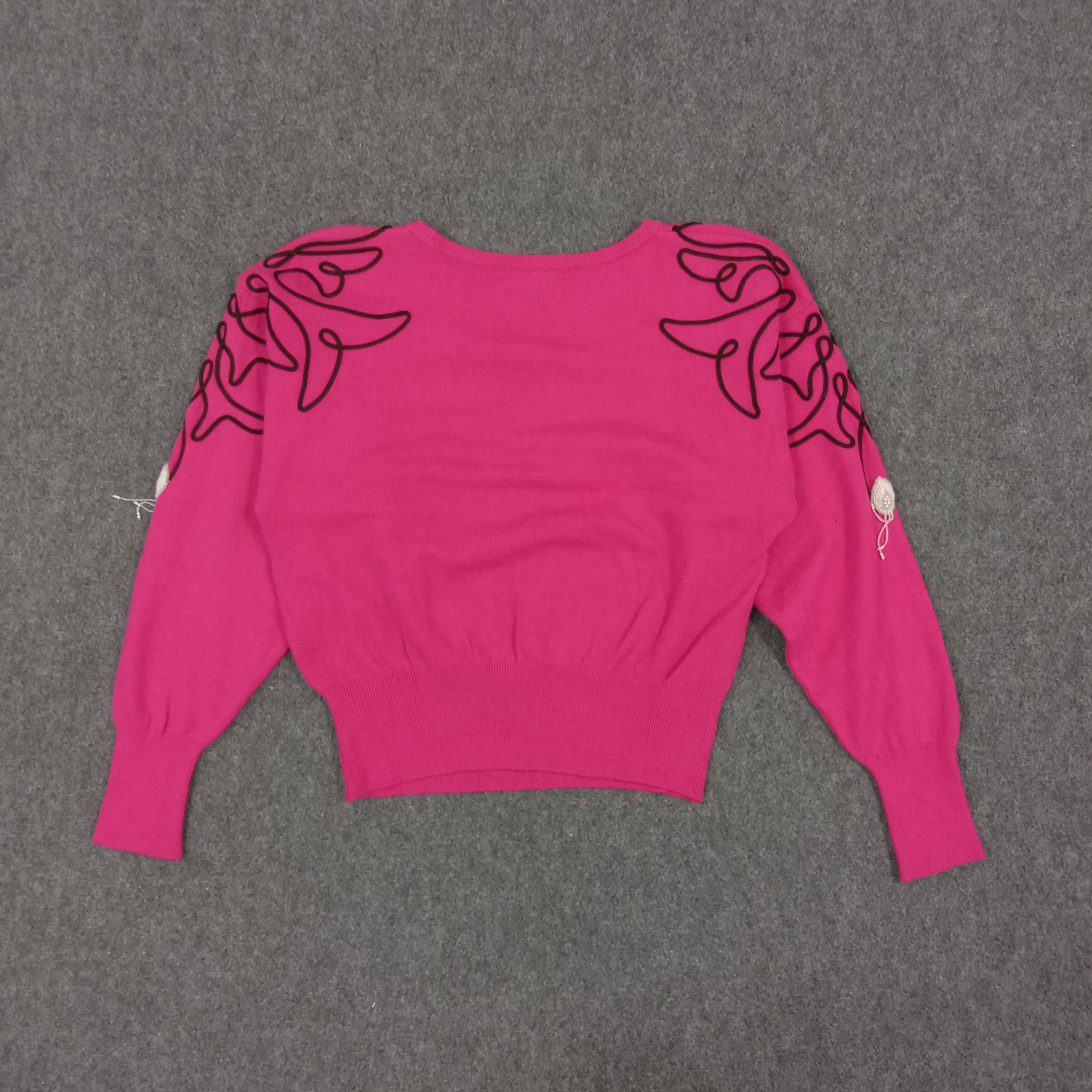 Vintage × Yves Saint Laurent Yves Saint Laurent Italian Brand Sweatshirt Size S / US 4 / IT 40 - 3 Thumbnail