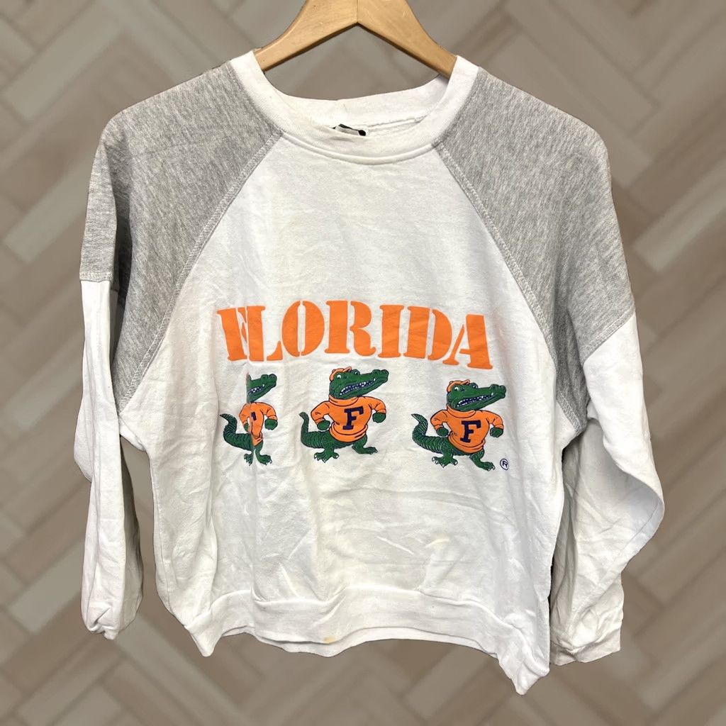 Vintage VINTAGE Florida Gators Crewneck Sweatshirt Mens Small White Gray 90s T28 Size US S / EU 44-46 / 1 - 1 Thumbnail