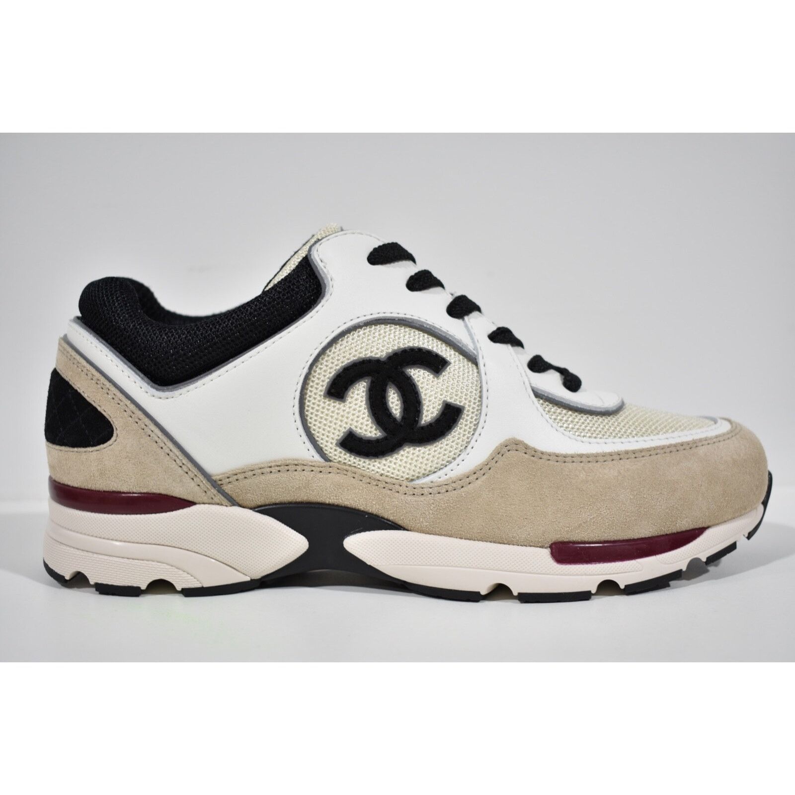 Chanel 22S CC Logo Tie Flat Runner Trainer Sneaker 41.5 Size US 11.5 / IT 41.5 - 1 Thumbnail