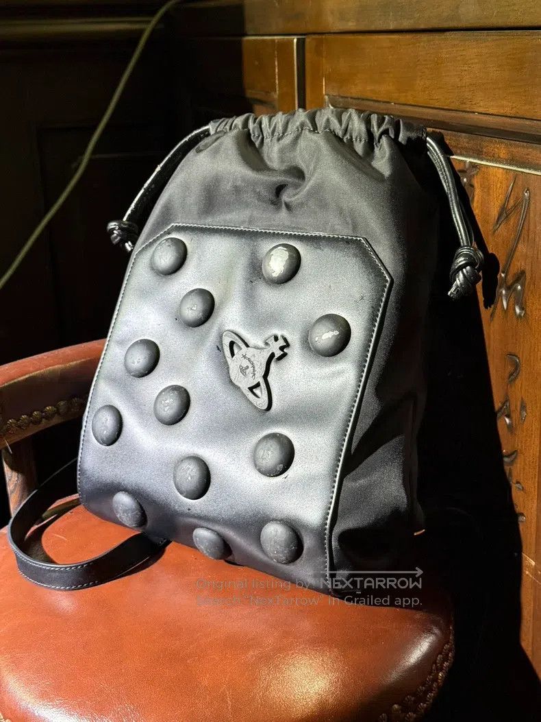 Vivienne Westwood Vivienne Westwood size os Black Relief Dot Saturn Orb Backp Size ONE SIZE - 2 Thumbnail