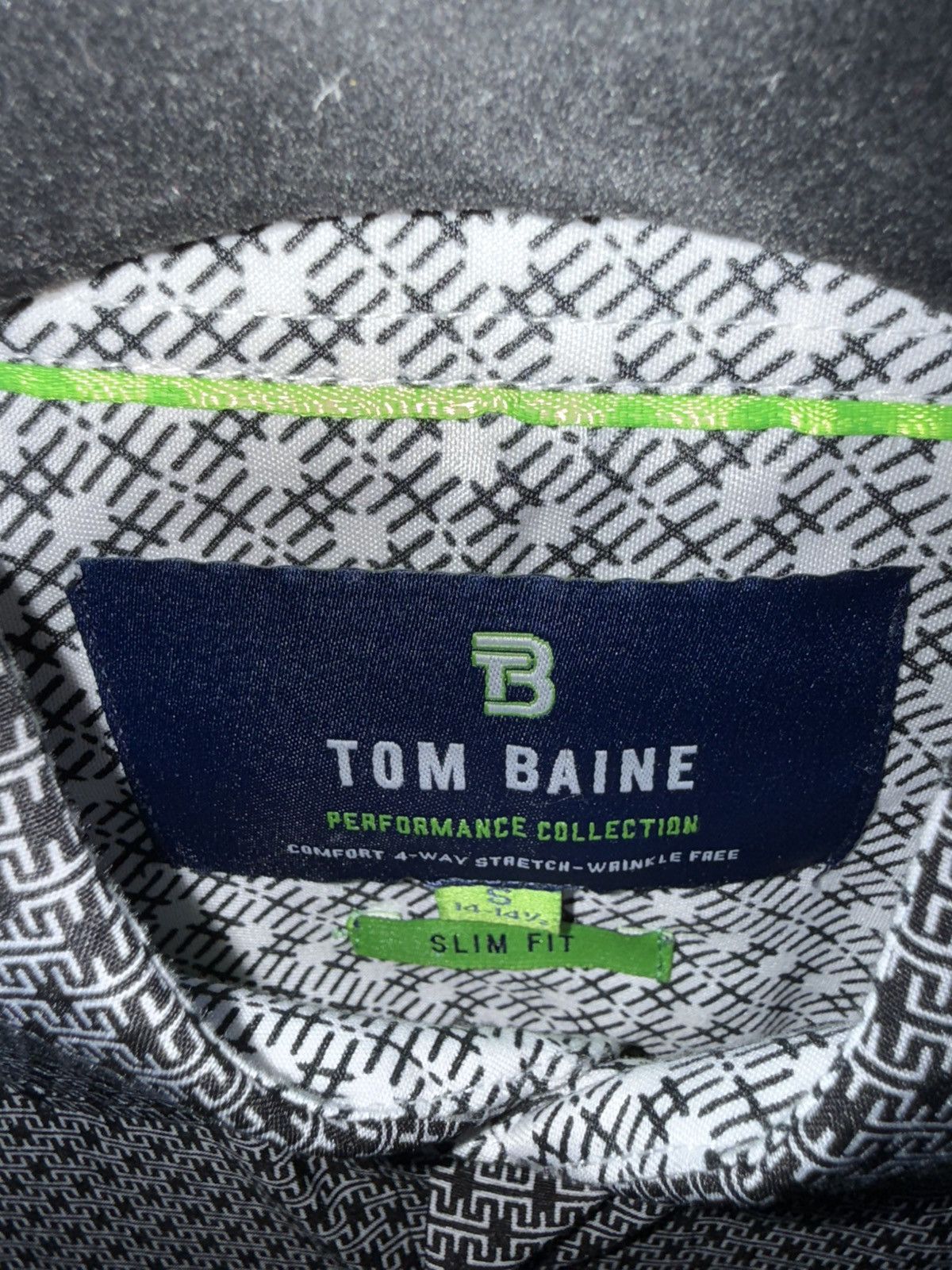 Other Tom Baine Performance Slim Fit Button-Up Shirt Size US S / EU 44-46 / 1 - 8 Thumbnail