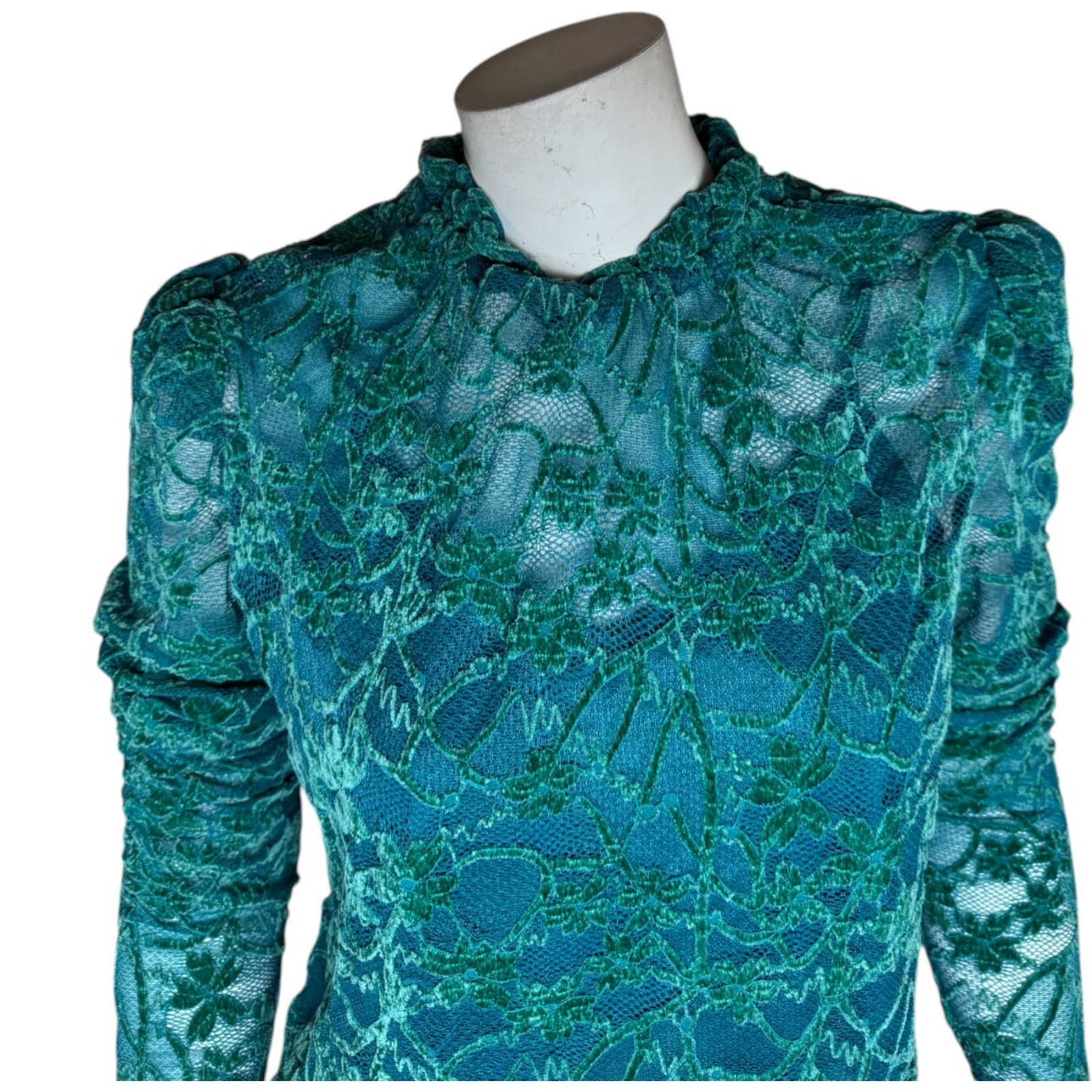 Other G Giuliana Teal Lace Cami Tank Top Adjustable Straps XS Size XS / US 0-2 / IT 36-38 - 9 Thumbnail