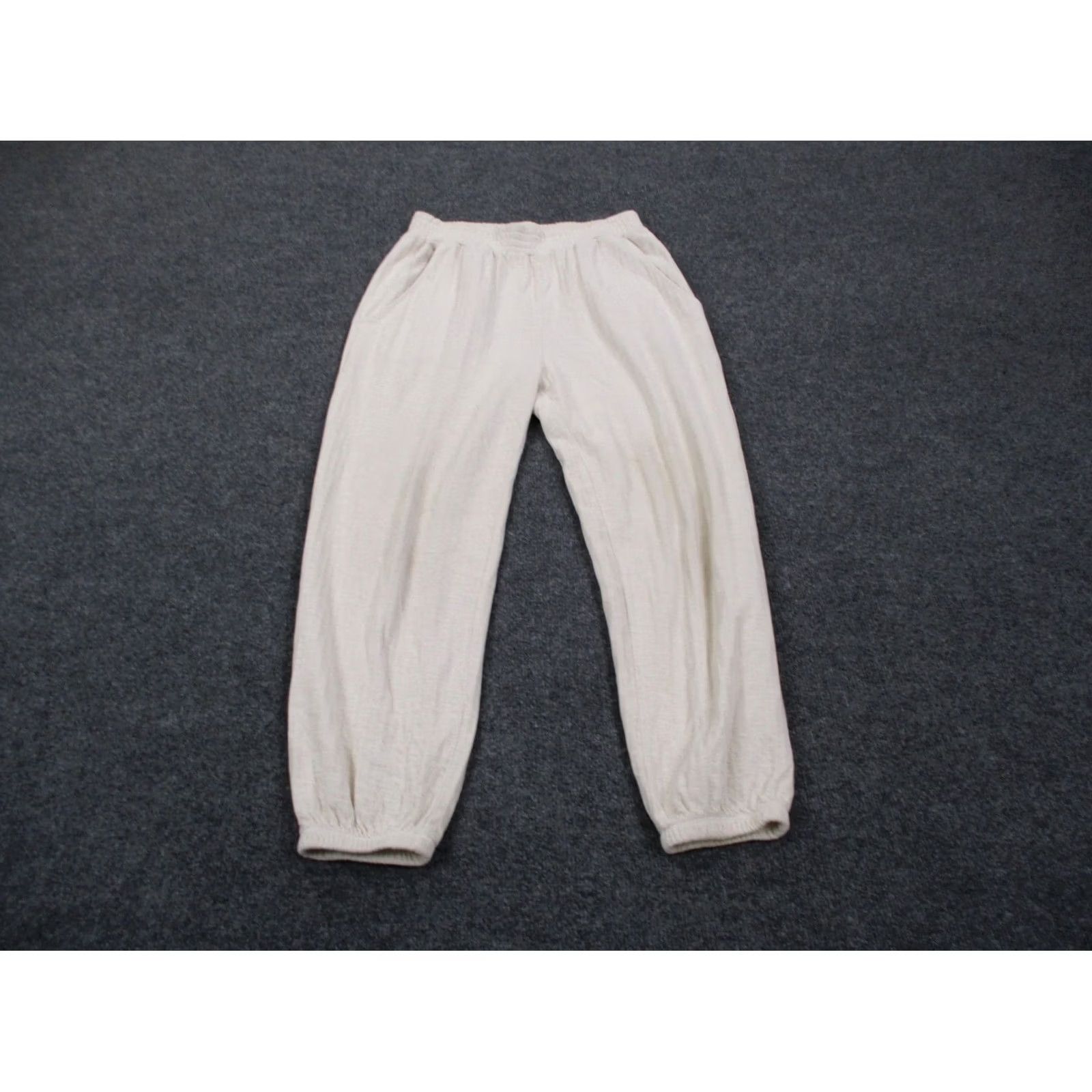 Apiece Apart Apiece Apart Joggers Womens M White Sweatpants Lounge Active USA Made Size 32" / US 10 / IT 46 - 2 Thumbnail