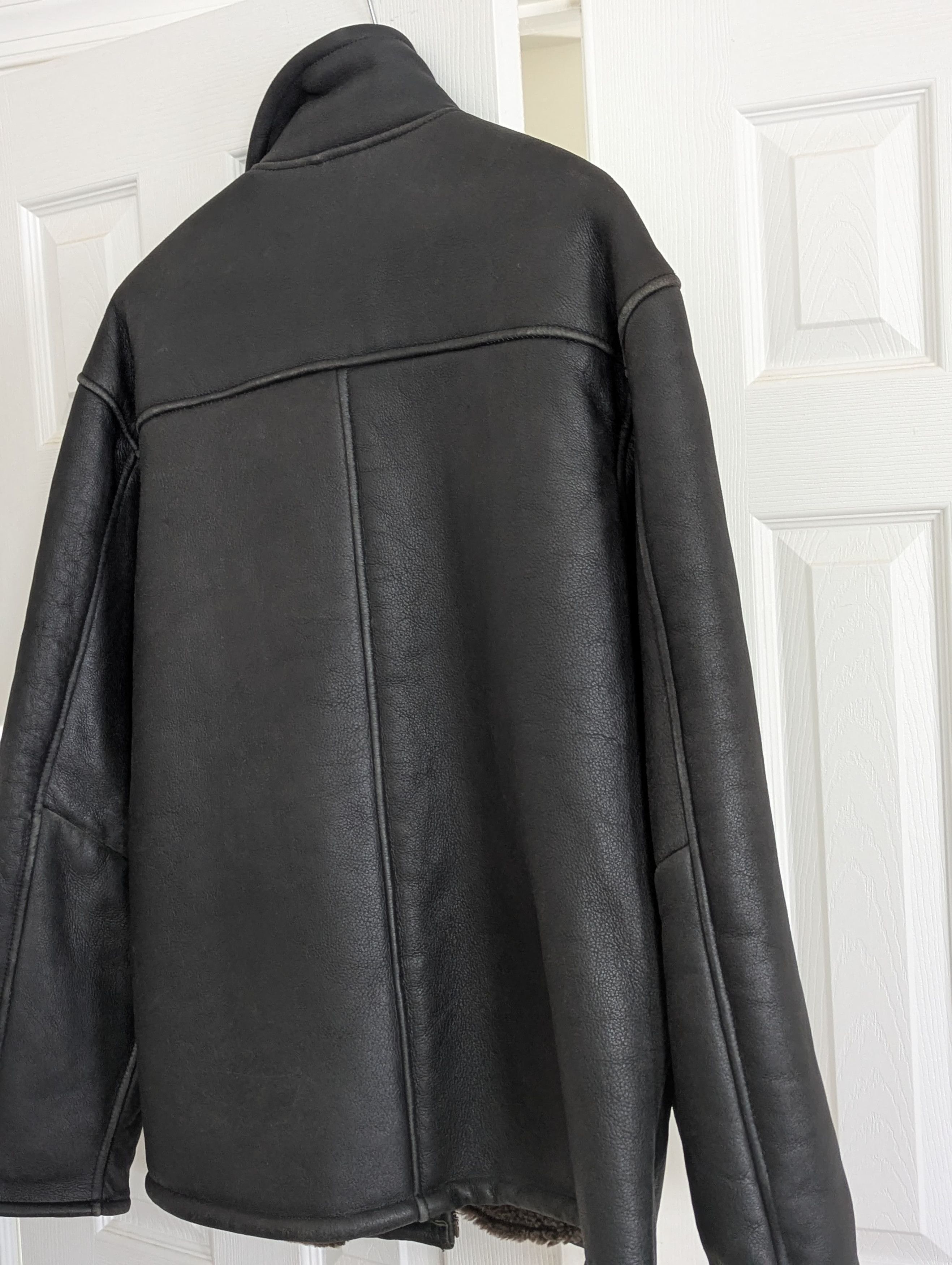 Perry Ellis Vintage Leather and Fur Jacket by Perry Ellis Size US L / EU 52-54 / 3 - 5 Thumbnail