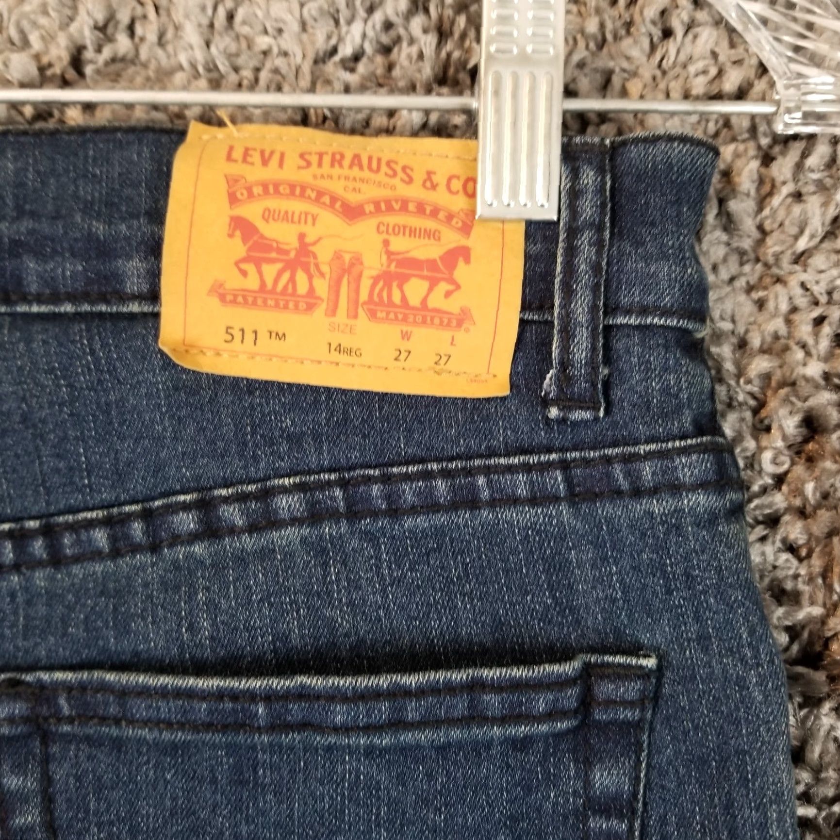 Levi's LEVI'S 511 Slim Straight Jeans Women's Size 14 Blue Size 36" / US 14 / IT 50 - 7 Thumbnail