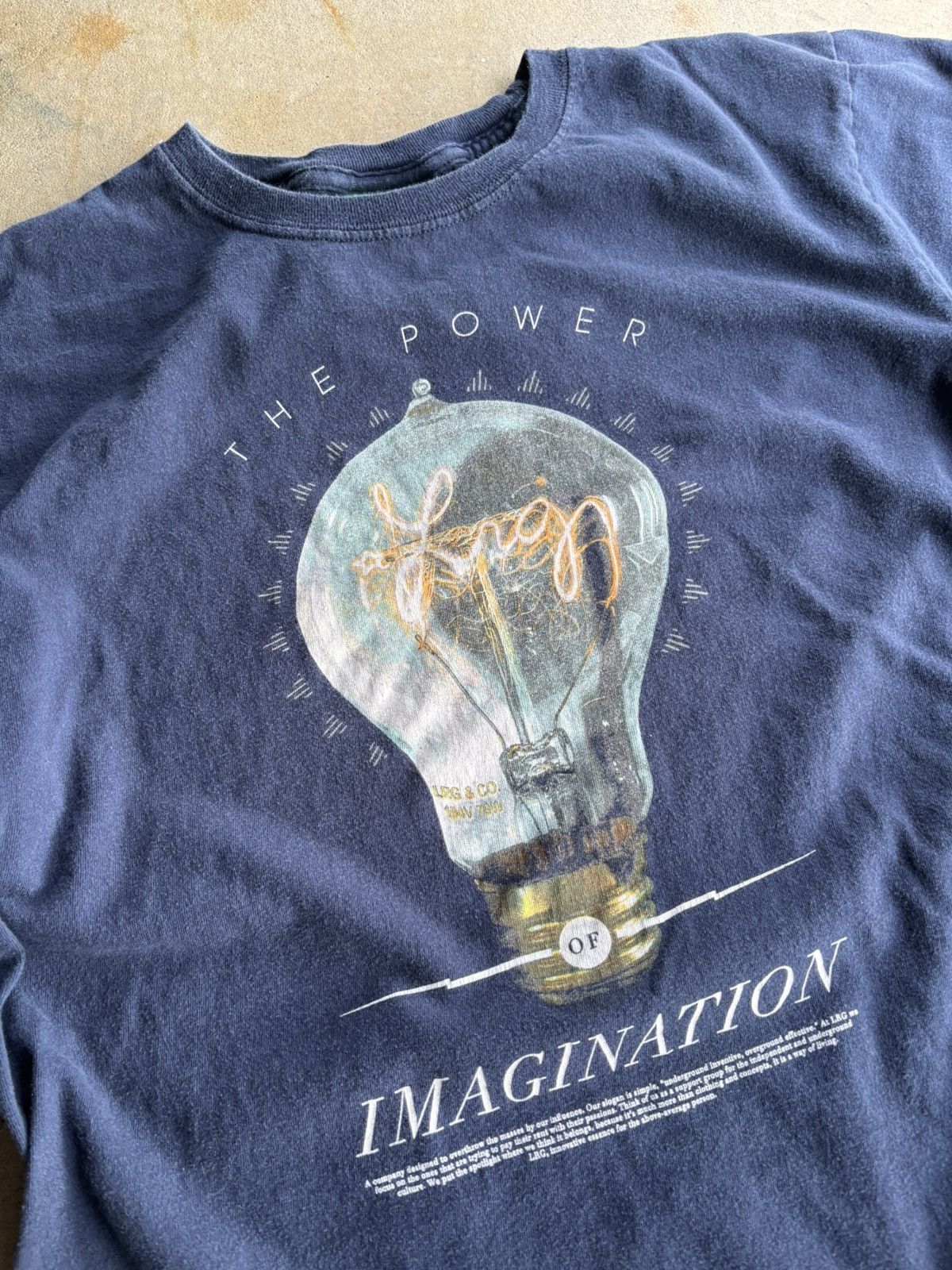 Other × Vintage Crazy 90s Imagination Boxy Heavyweight Navy Shirt Size US XL / EU 56 / 4 - 3 Thumbnail