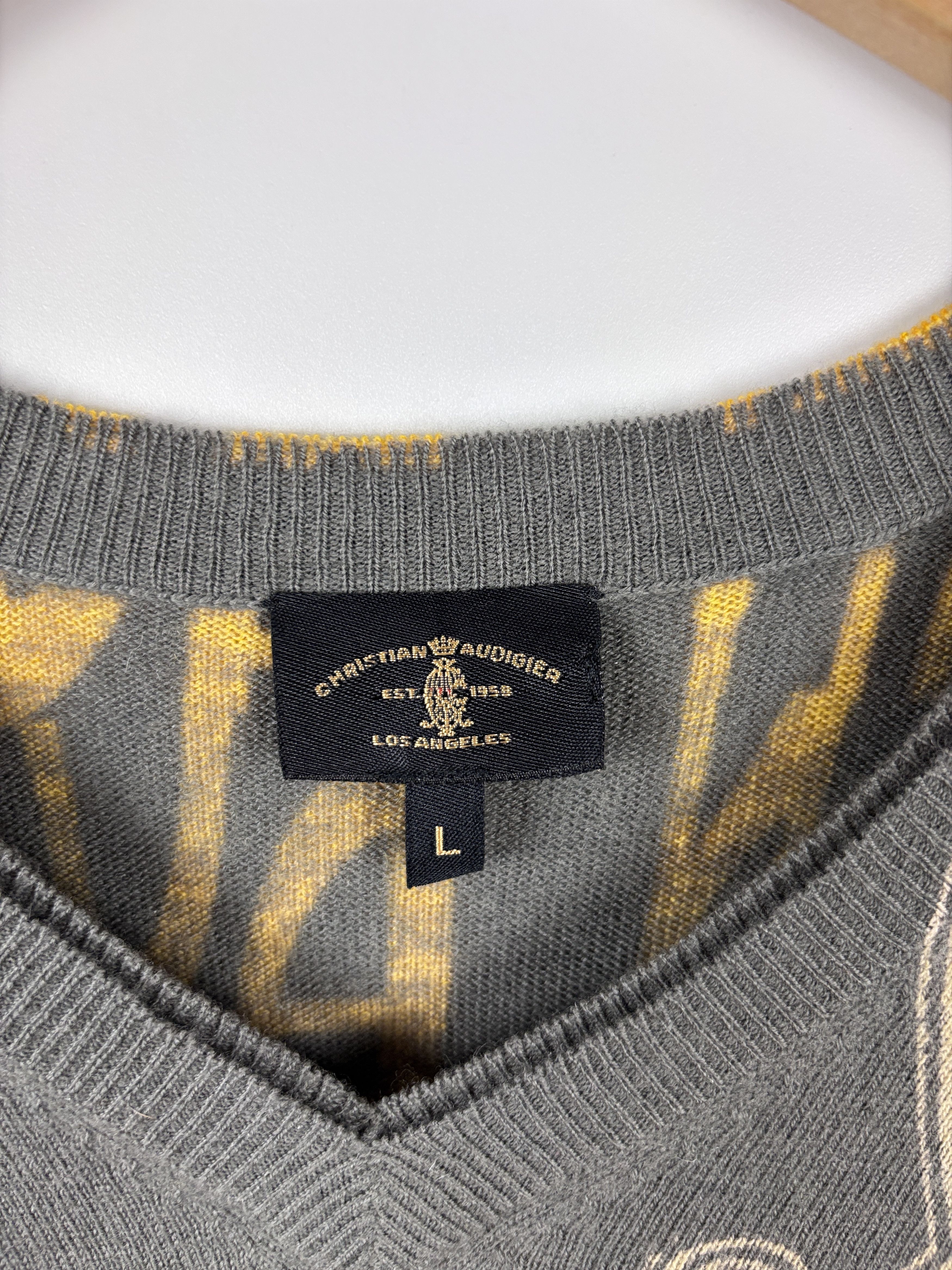 Christian Audigier × Vintage Christian Audigier Los Angeles Sweatshirt Rhinestones L Size US L / EU 52-54 / 3 - 8 Thumbnail
