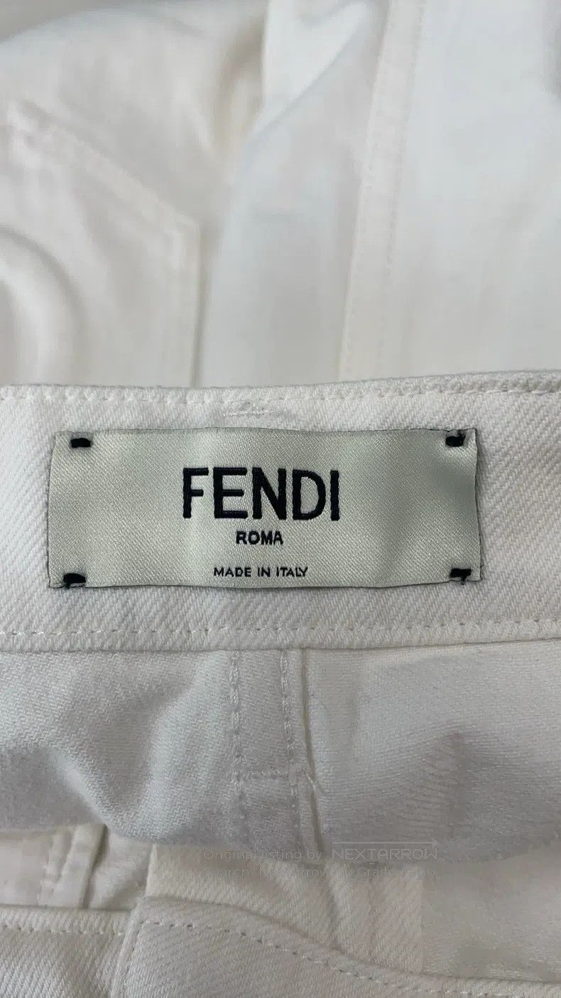 Fendi Fendi White Denim Pants Size 26" / US 2 / IT 38 - 3 Thumbnail