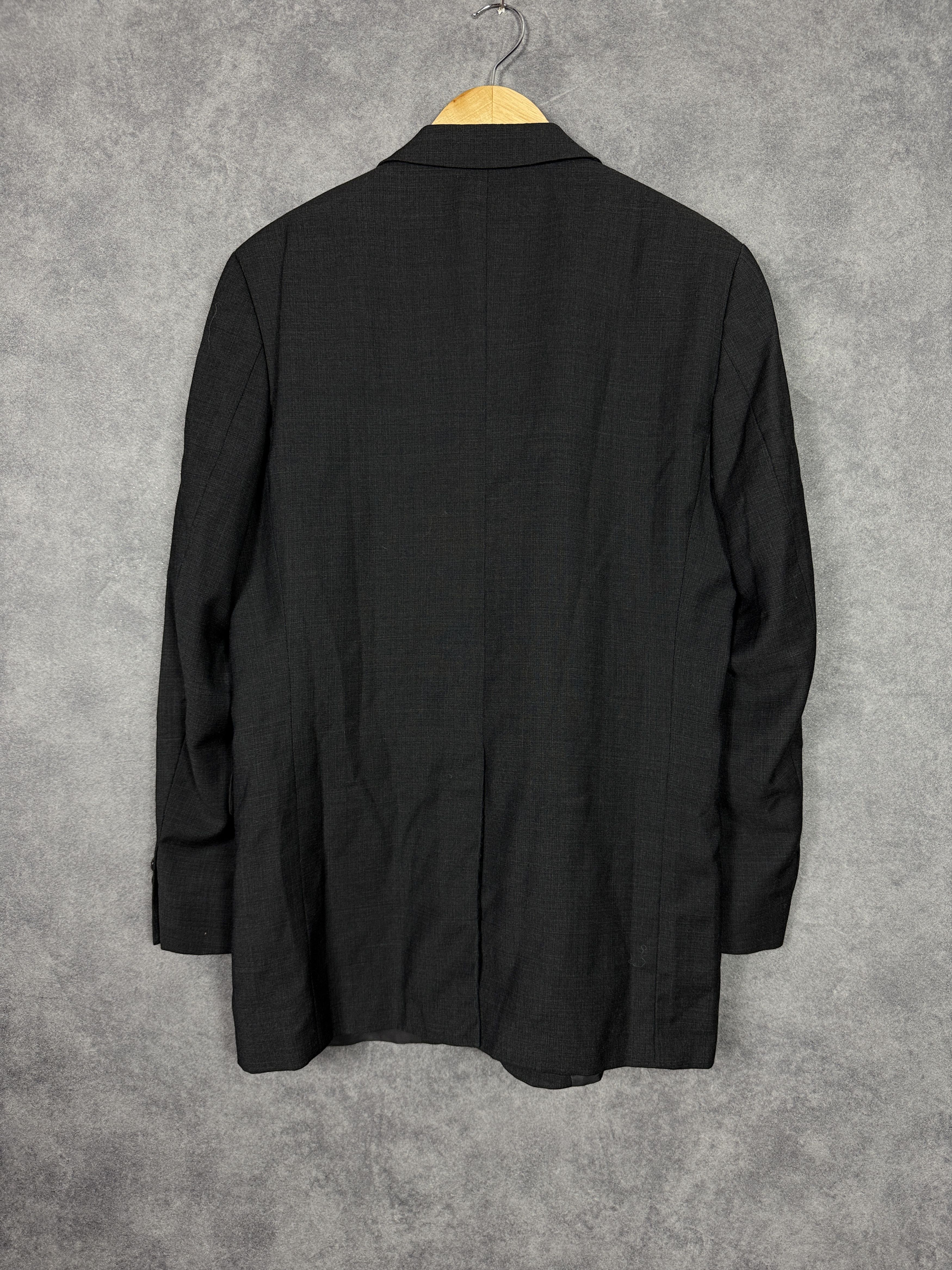Hugo Boss Black Hugo Boss Virgin Wool blazer wool single-breasted old Size 50R - 4 Thumbnail