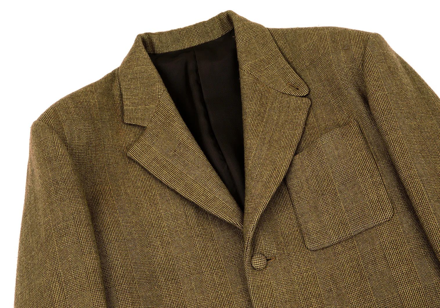 Jean Paul Gaultier Wool-Poly Check Patch Pocket Jacket in Brown Size 48 Size US M / EU 48-50 / 2 - 2 Thumbnail