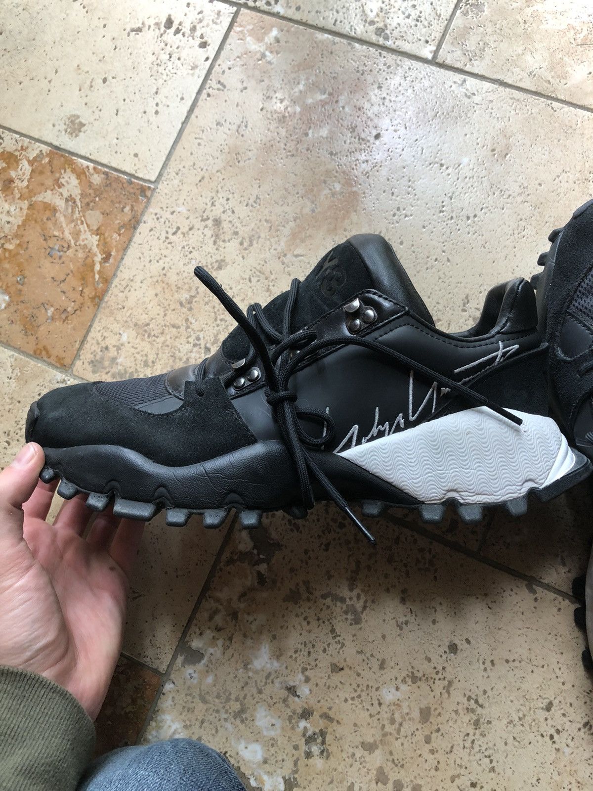 Yohji Yamamoto Adidas x Yohji Yamamoto kyoi Trail Black Size US 9 / EU 42 - 6 Thumbnail