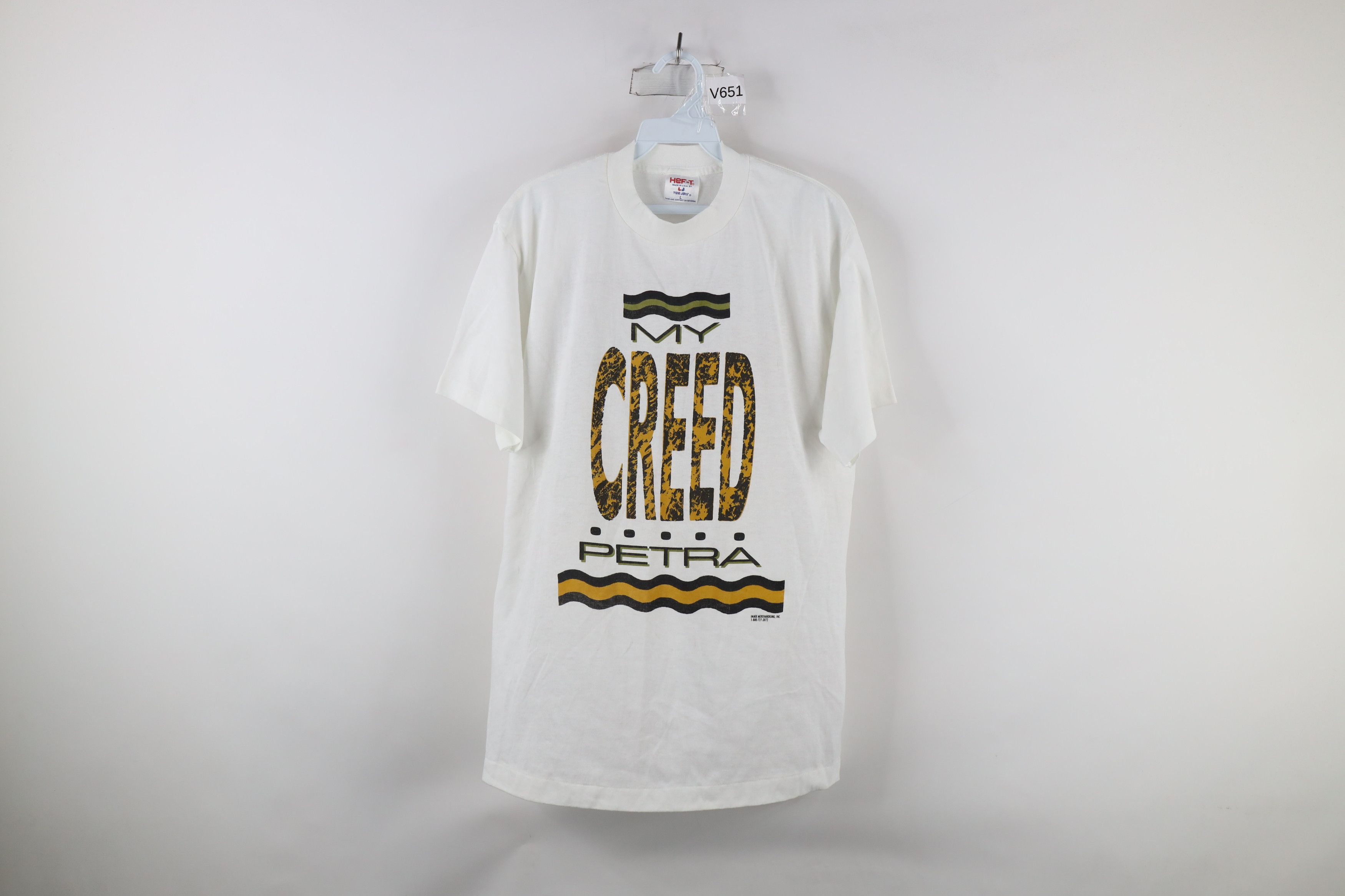 Vintage Vintage 90s My Creed Petra Christian Band T-Shirt White 