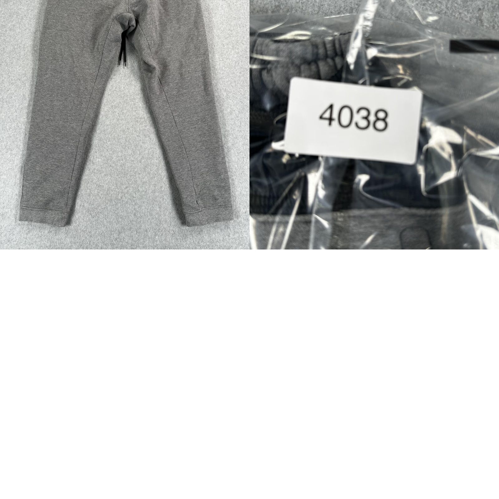 Nike Nike Pants Mens M Gray Fleece Joggers Sweatpants Zip Pocket 835862-091 Pocket Elastic Drawstring Tapered Regular Comfort Gym Training Running Walking Size US 31 - 8 Thumbnail