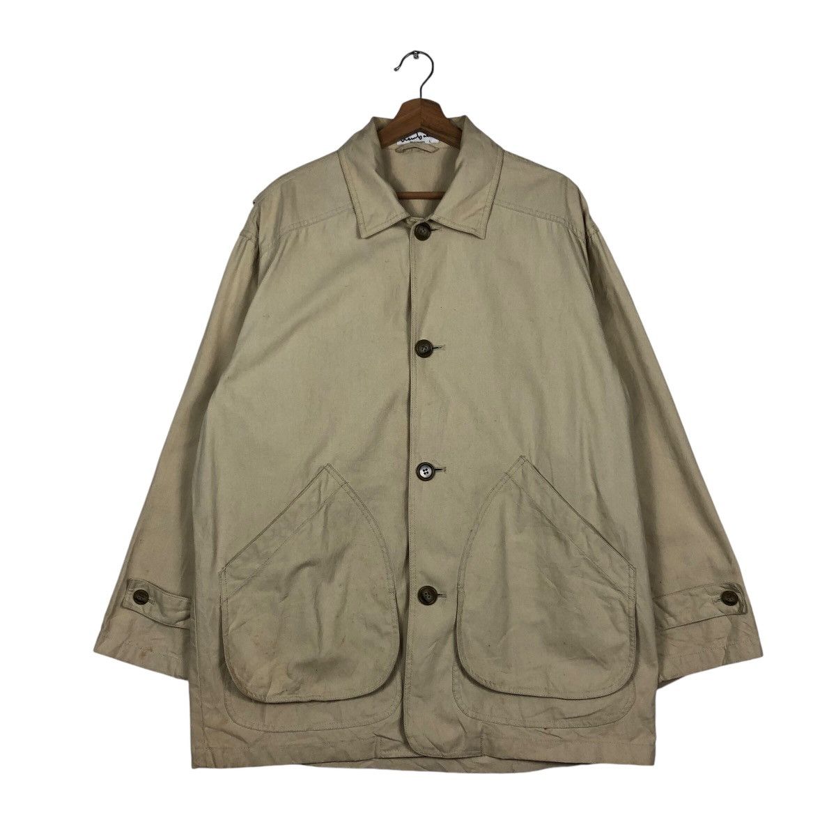 Japanese Brand × Vintage 📌Vintage Belle Maison Chore Jacket Worker Big Pocket Size US L / EU 52-54 / 3 - 2 Thumbnail