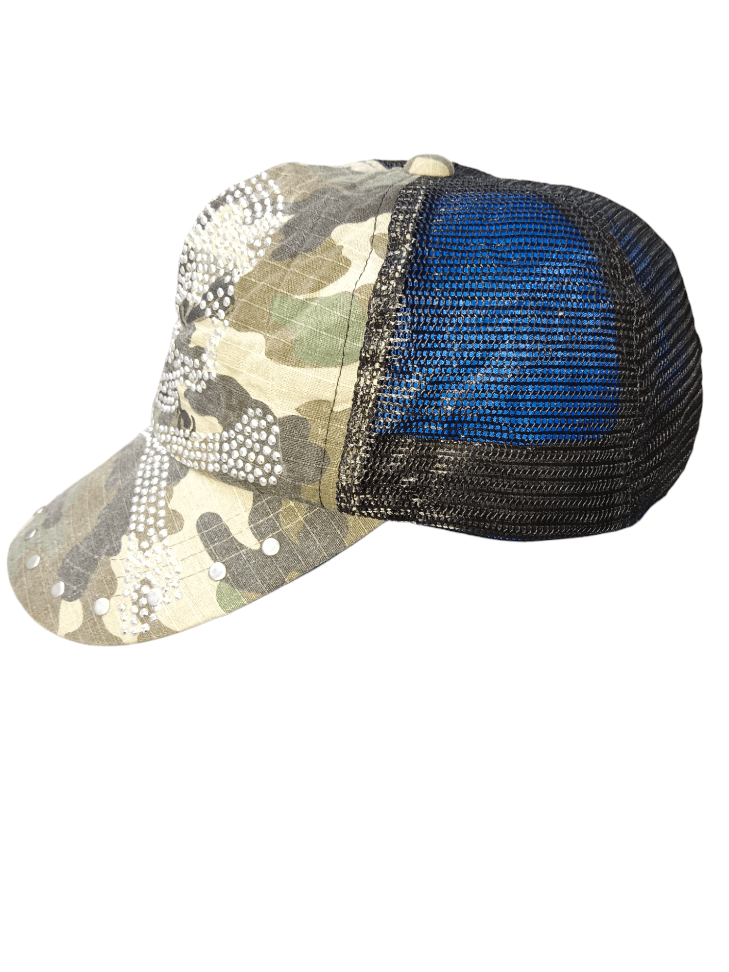 Japanese Brand Six Panels Mastermind Skulls Stud Camo Trucker Hat Size ONE SIZE - 2 Thumbnail