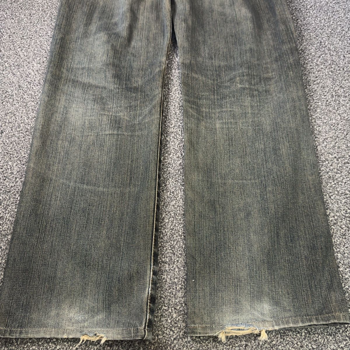 If Six Was Nine 90s Japanese Rusty Edwin 503 Regular Aging Faded Denim Size US 31 - 12 Thumbnail