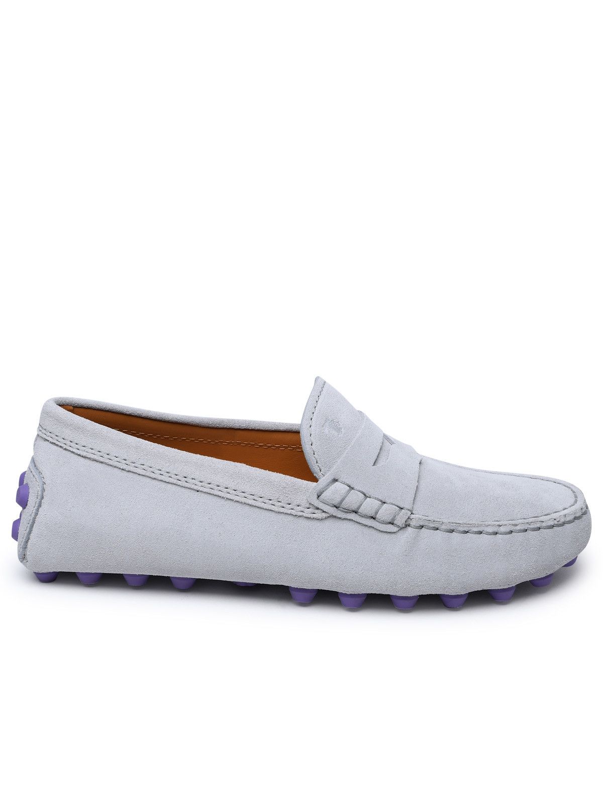 image of Tods Light Blue Suede Loafers, Women's (Size 8)