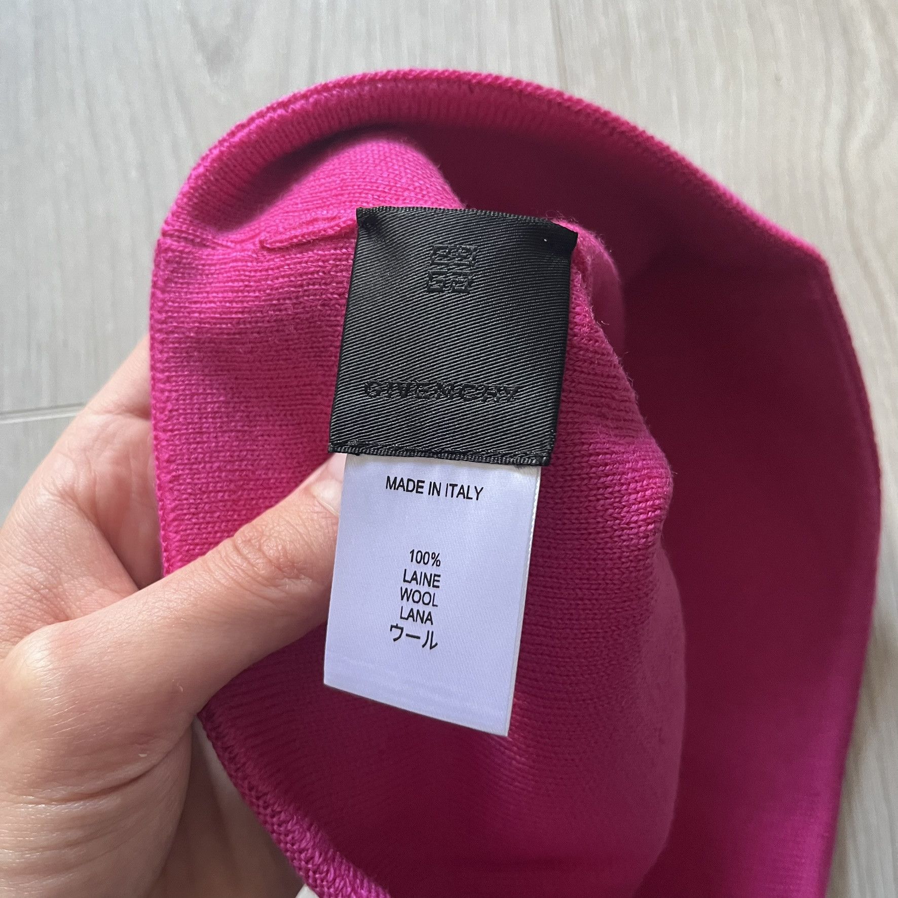 Givenchy Givenchy Jacquard Logo Beanie Pink Size ONE SIZE - 3 Thumbnail