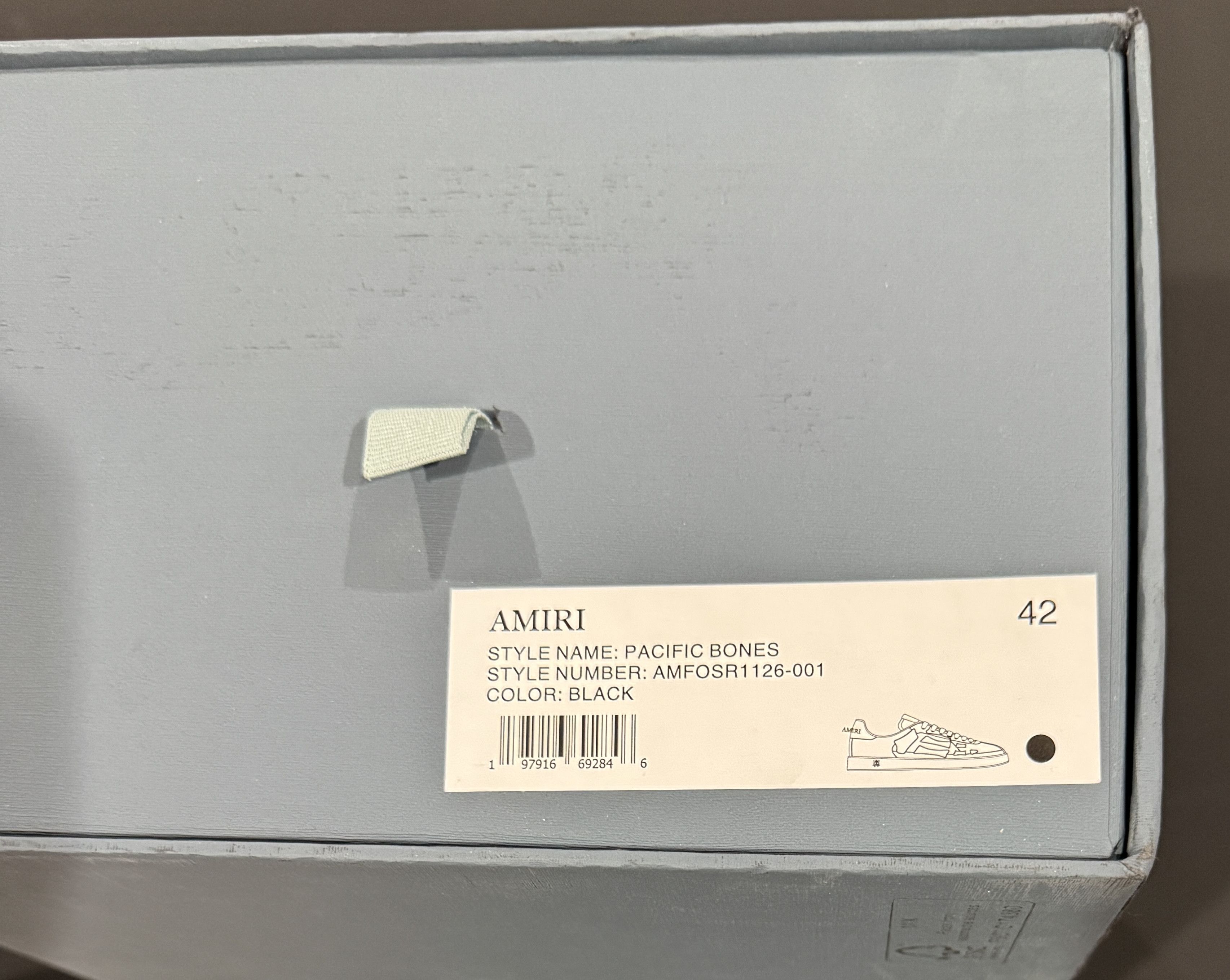 Amiri AMIRI PACIFIC BONES SNEAKERS SIZE 42 Size US 9 / EU 42 - 8 Thumbnail