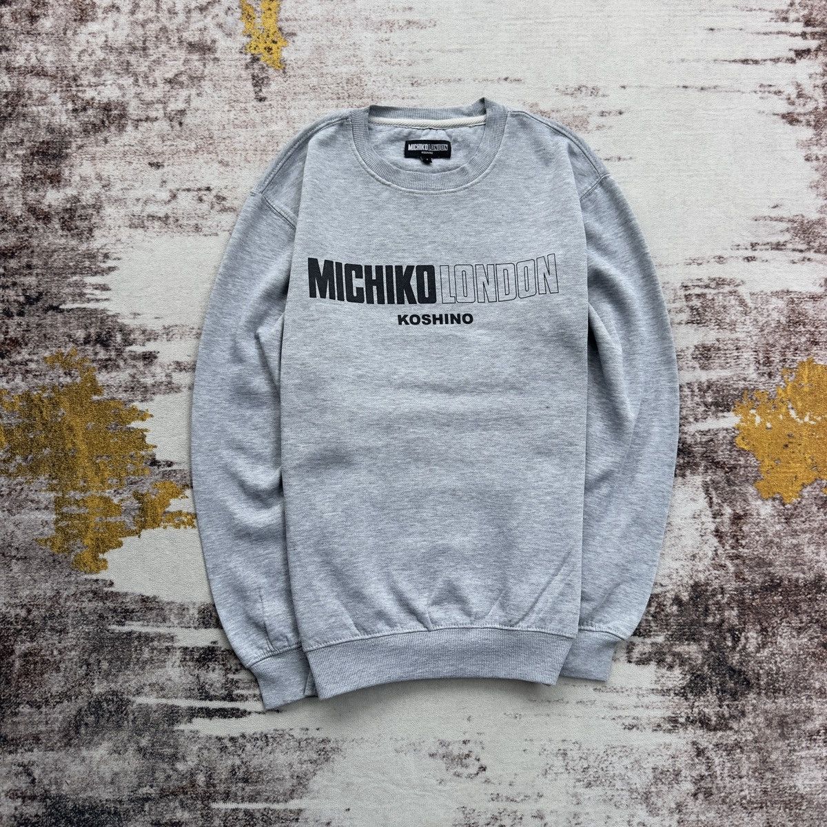 Michiko Koshino London MICHIKO LONDON KOSHINO GREY LOGO CREWNECK SWEATSHIRT VINTAGE Size US L / EU 52-54 / 3 - 1 Thumbnail